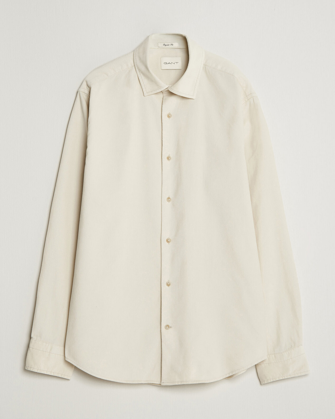 Mies | Kauluspaidat | Gant | Regular Fit Baby Cord Shirt Sand