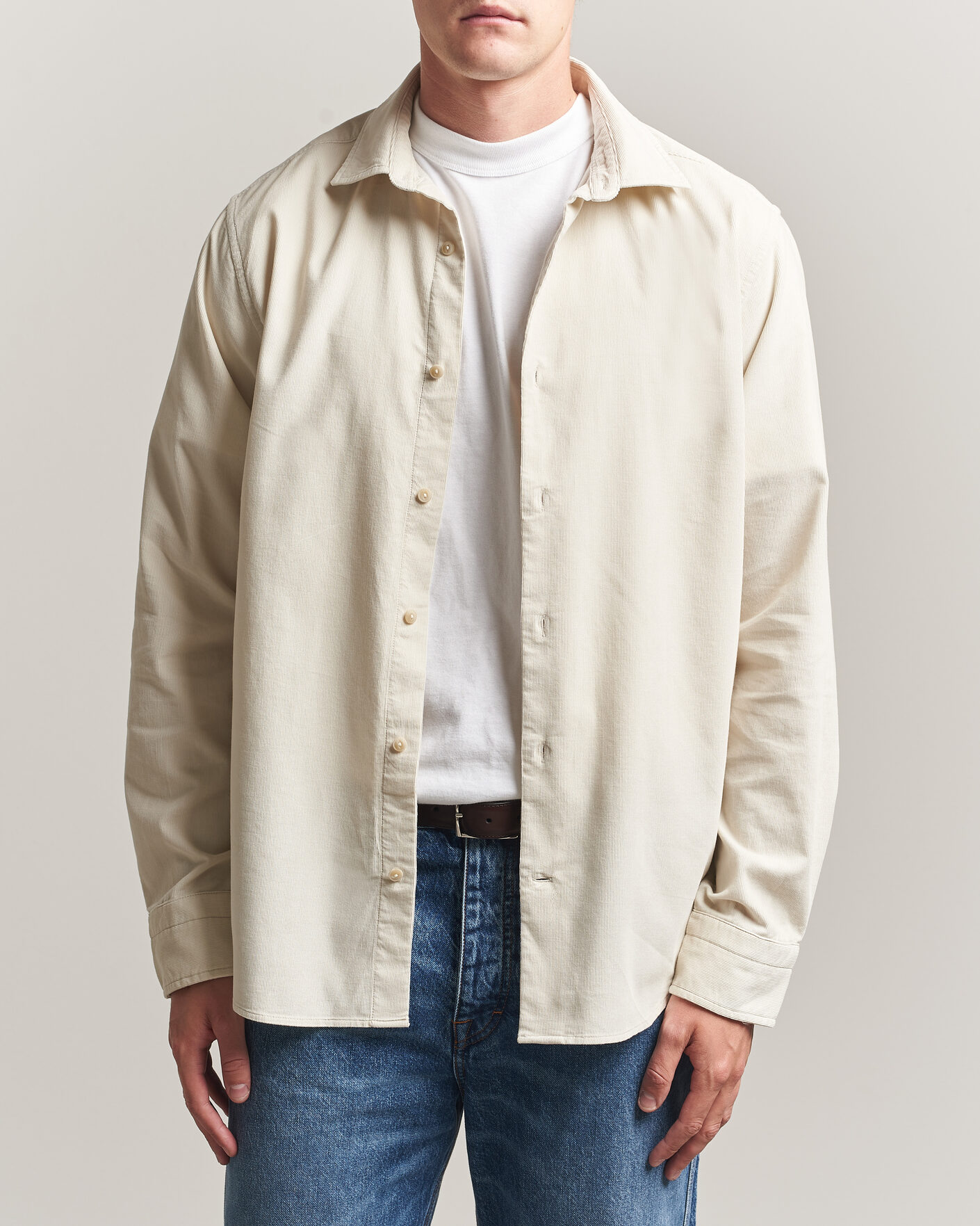 Mies | Kauluspaidat | Gant | Regular Fit Baby Cord Shirt Sand