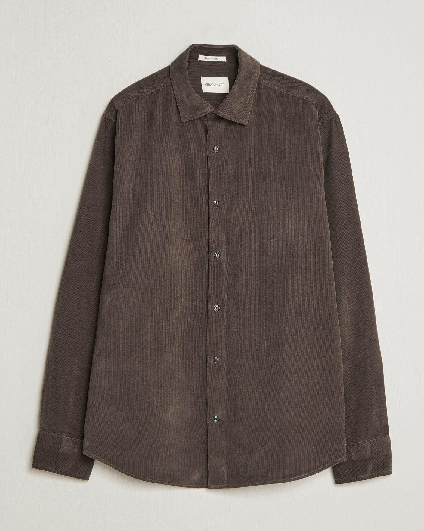 Mies | Kauluspaidat | Gant | Regular Fit Baby Cord Shirt Shadow Brown