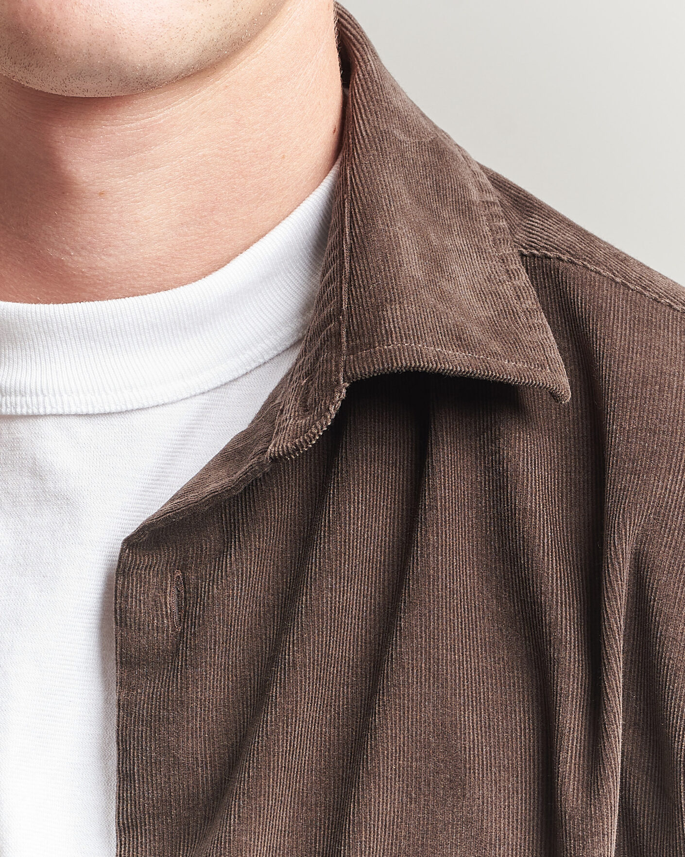 Mies | Kauluspaidat | Gant | Regular Fit Baby Cord Shirt Shadow Brown