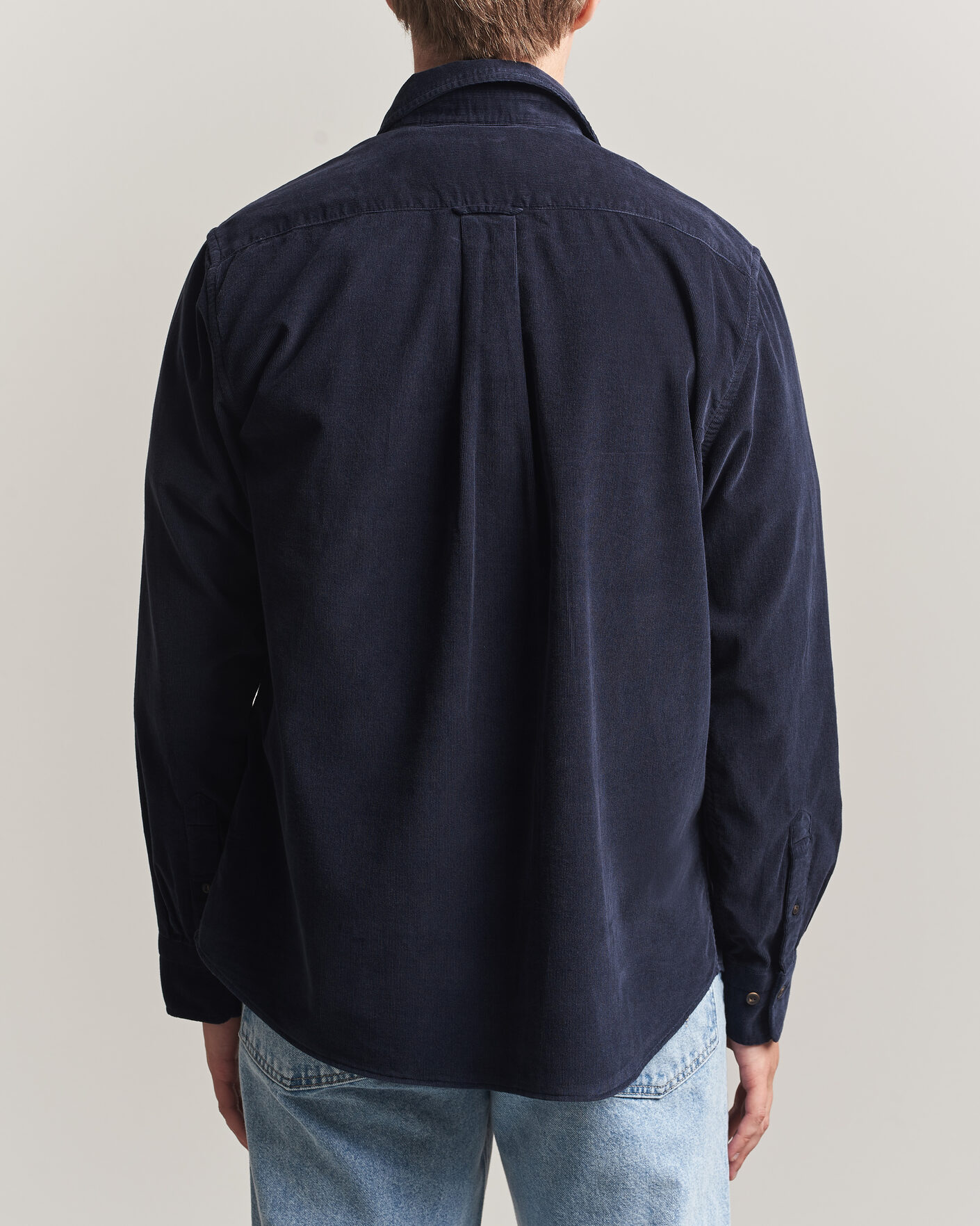 Mies | Kauluspaidat | Gant | Regular Fit Baby Cord Shirt Evening Blue