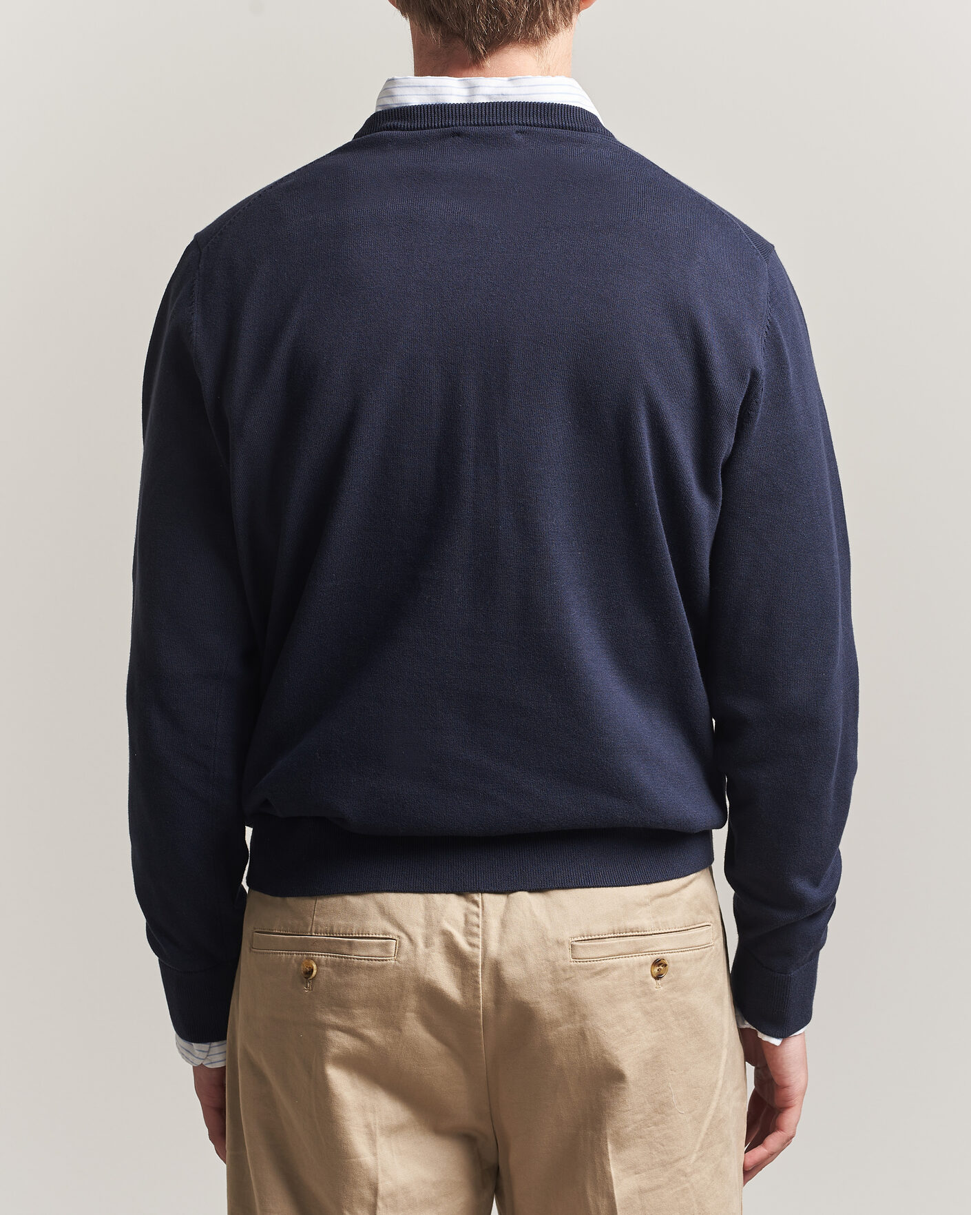 Mies | Puserot | Gant | Classic Cotton Crew Neck Evening Blue