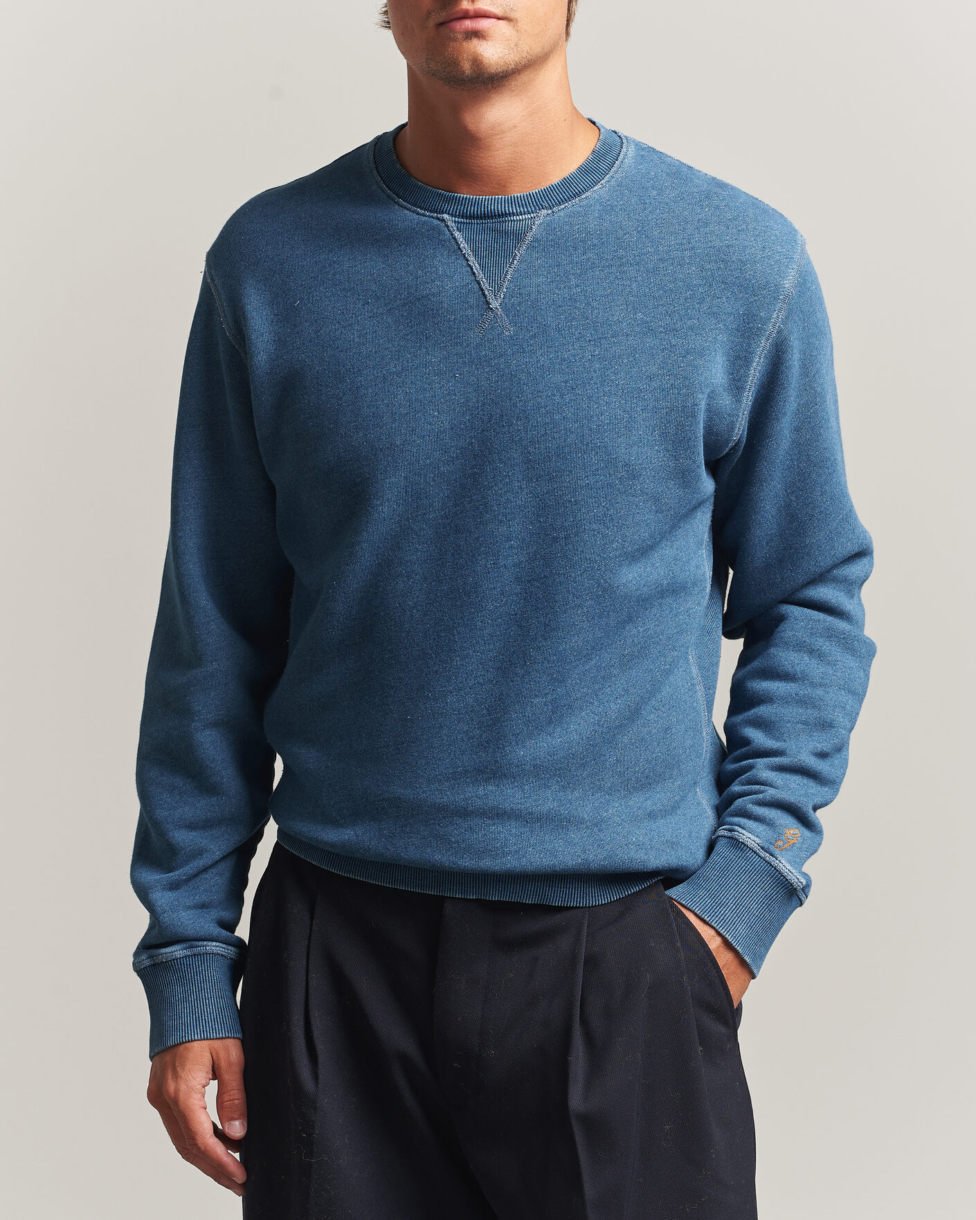 Mies | Puserot | Gant | Vintage Crew Neck Sweatshirt Indigo