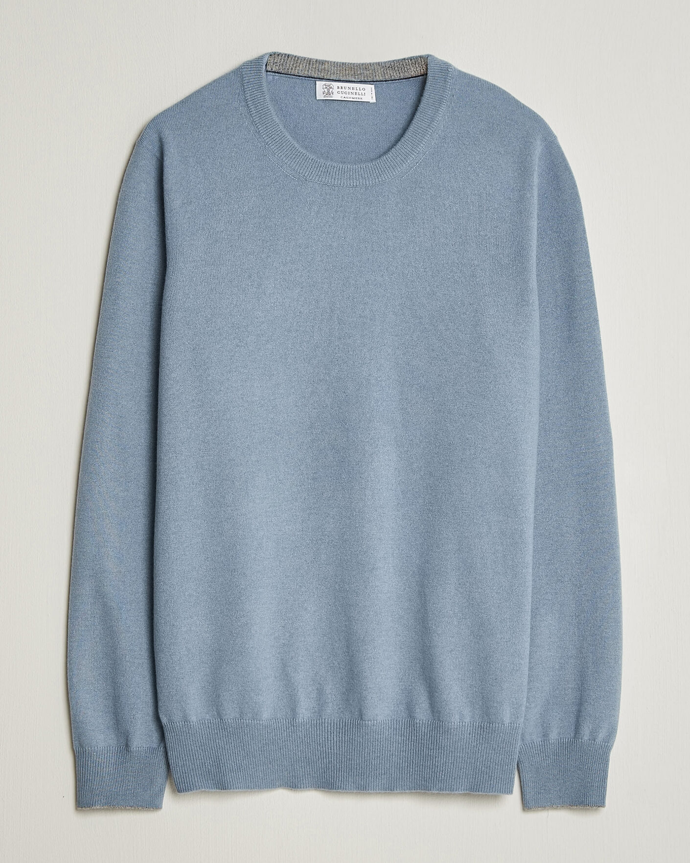 Mies | Puserot | Brunello Cucinelli | 2 Ply Cashmere Pullover Denim Blue
