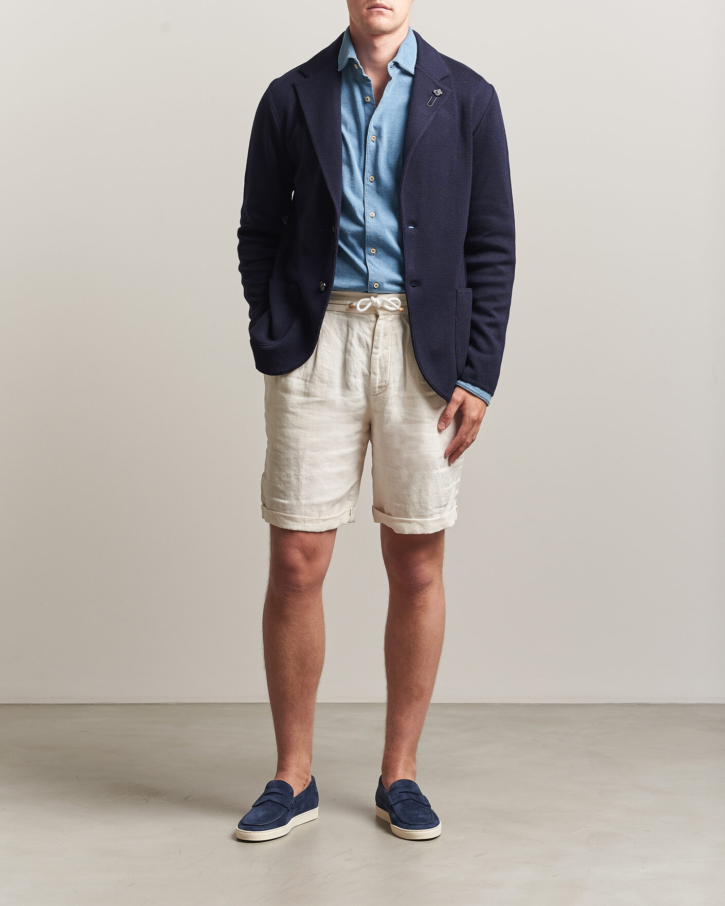 Mies | Shortsit | Brunello Cucinelli | Drawstring Shorts Off White