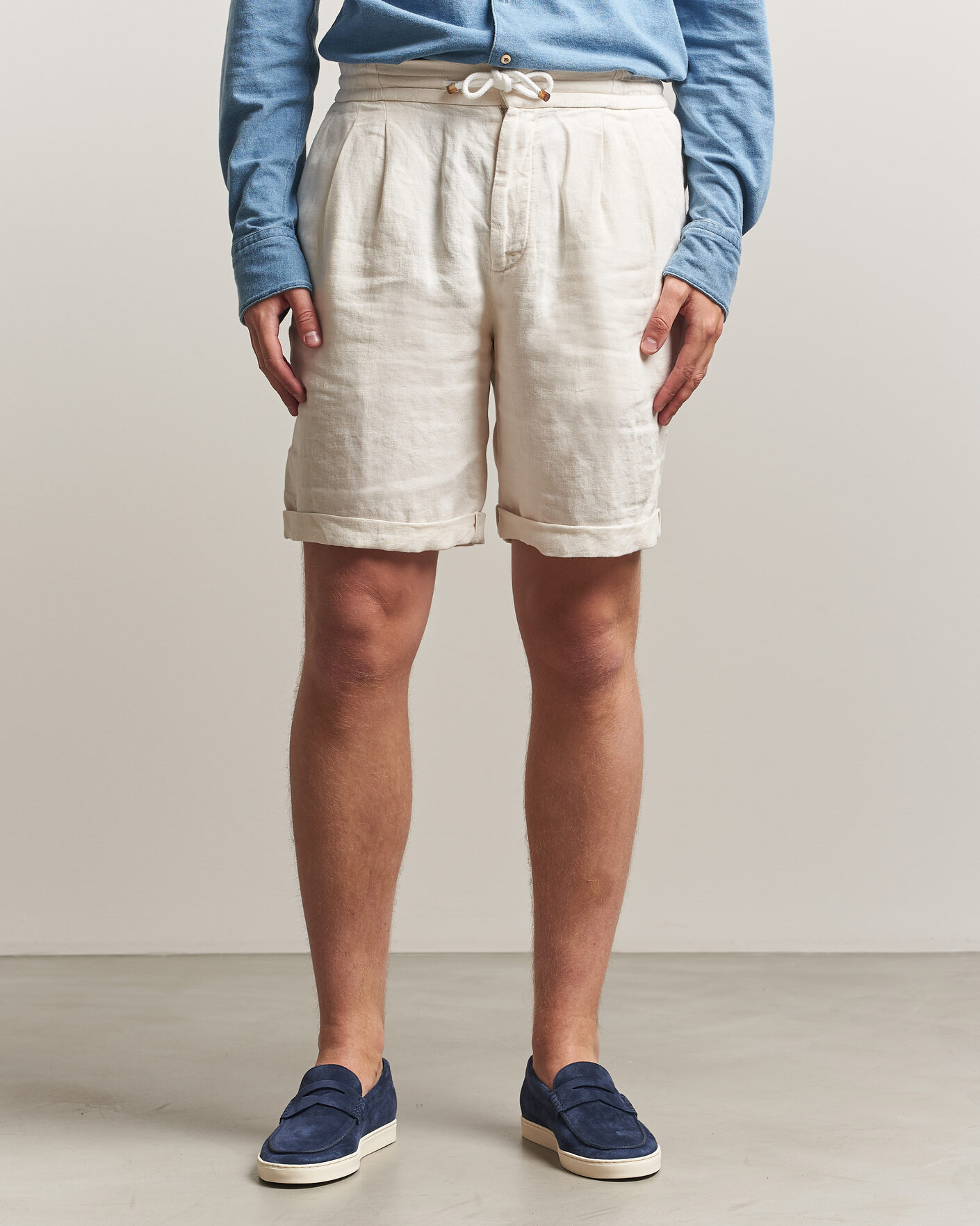 Mies | Shortsit | Brunello Cucinelli | Drawstring Shorts Off White