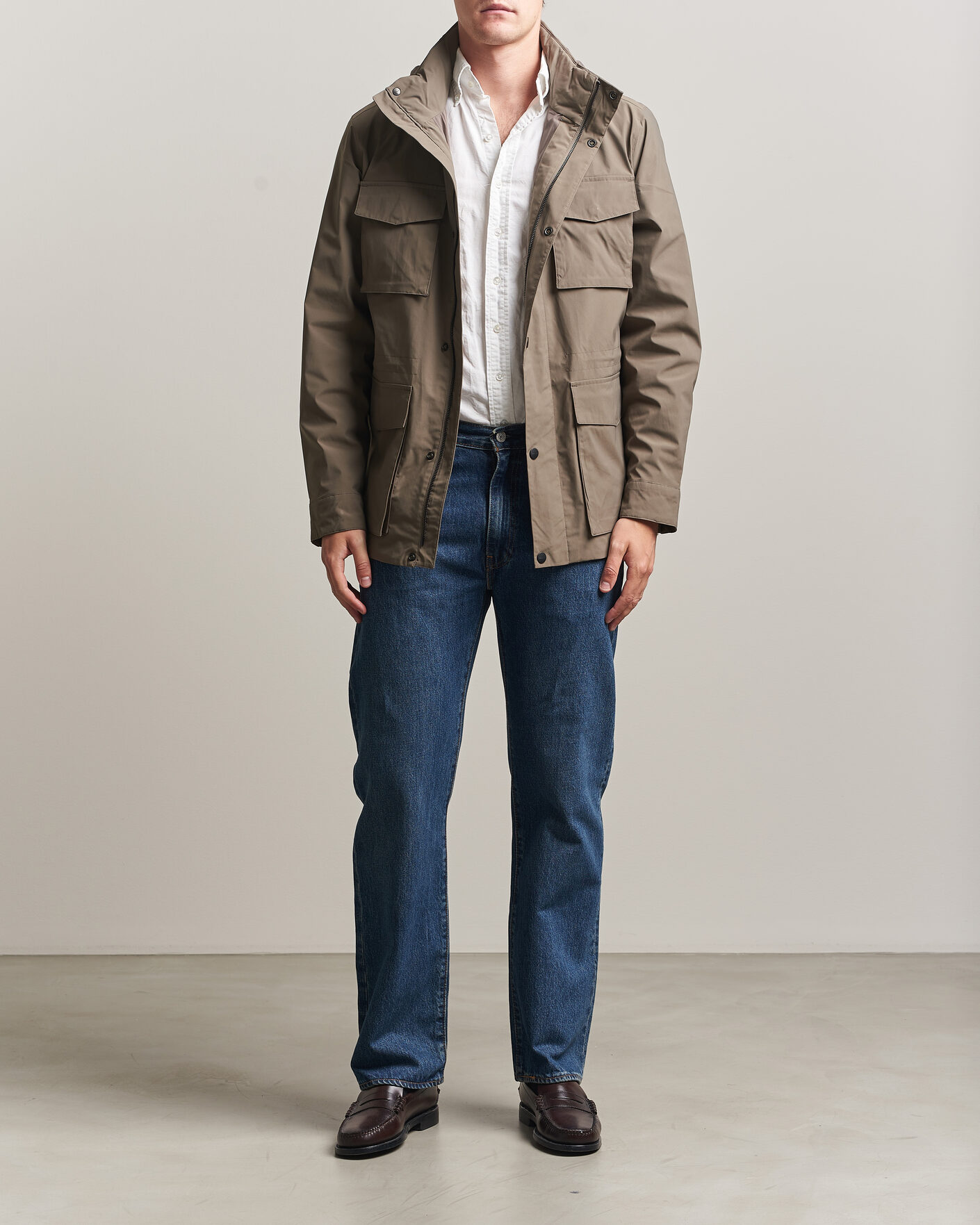 Mies | Takit | Gant | Lightweight 4-Pocket Field Jacket Faded Taupe