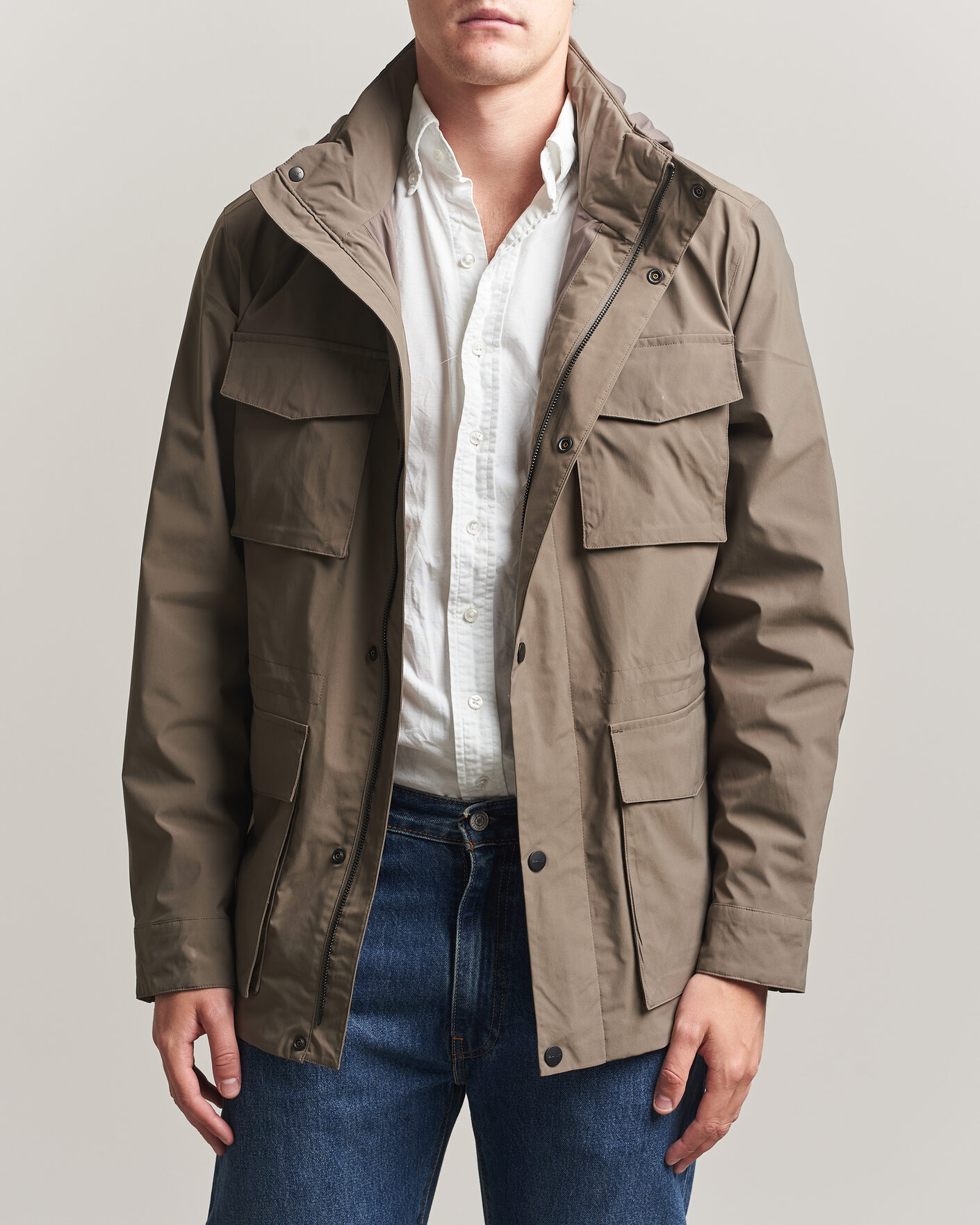 Mies | Takit | Gant | Lightweight 4-Pocket Field Jacket Faded Taupe