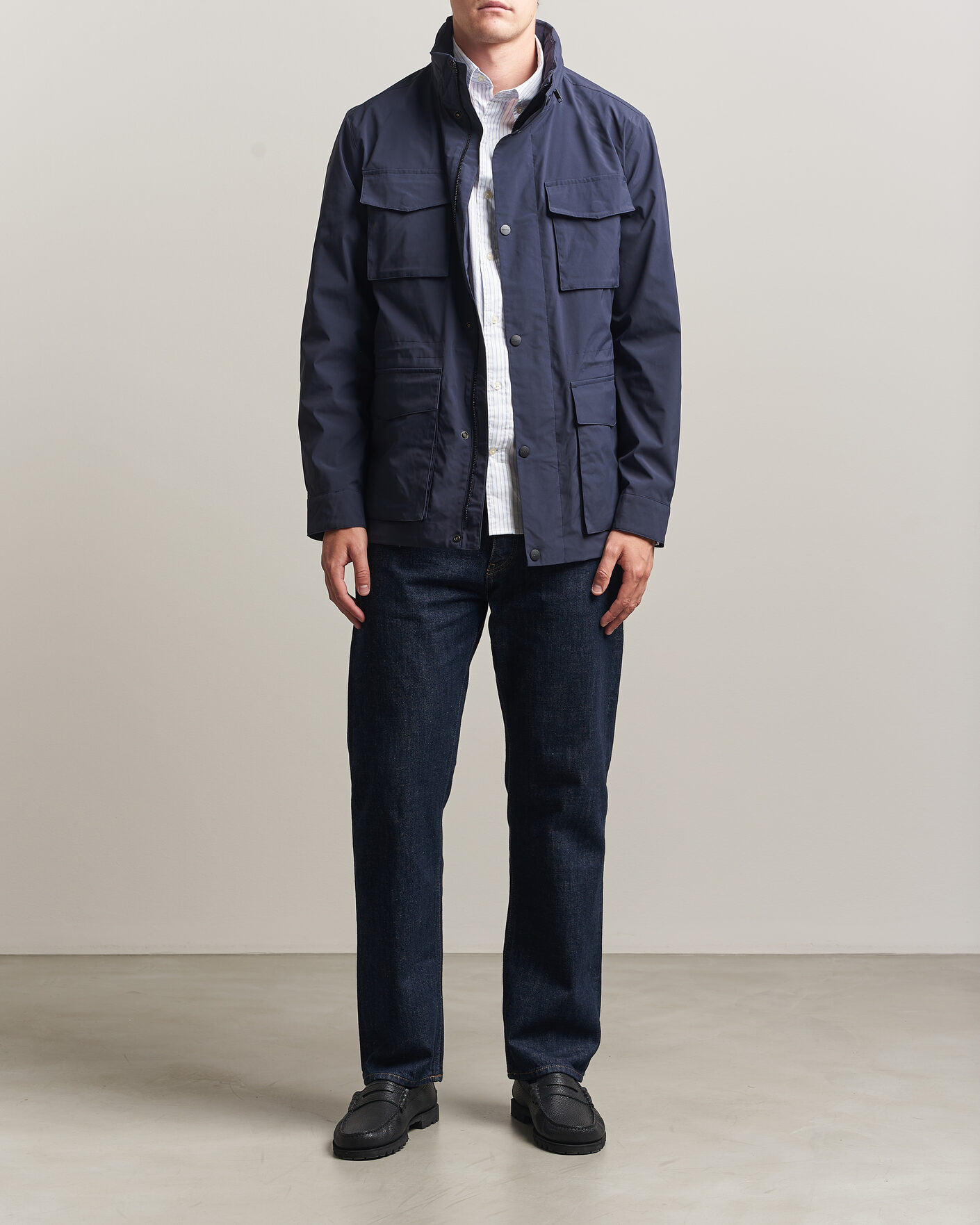 Mies | Takit | Gant | Lightweight 4-Pocket Field Jacket Evening Blue