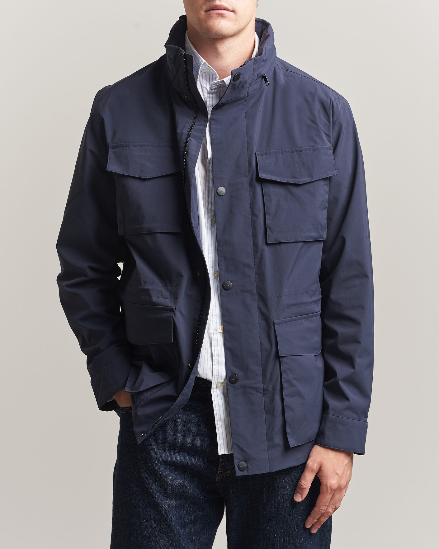 Mies | Takit | Gant | Lightweight 4-Pocket Field Jacket Evening Blue