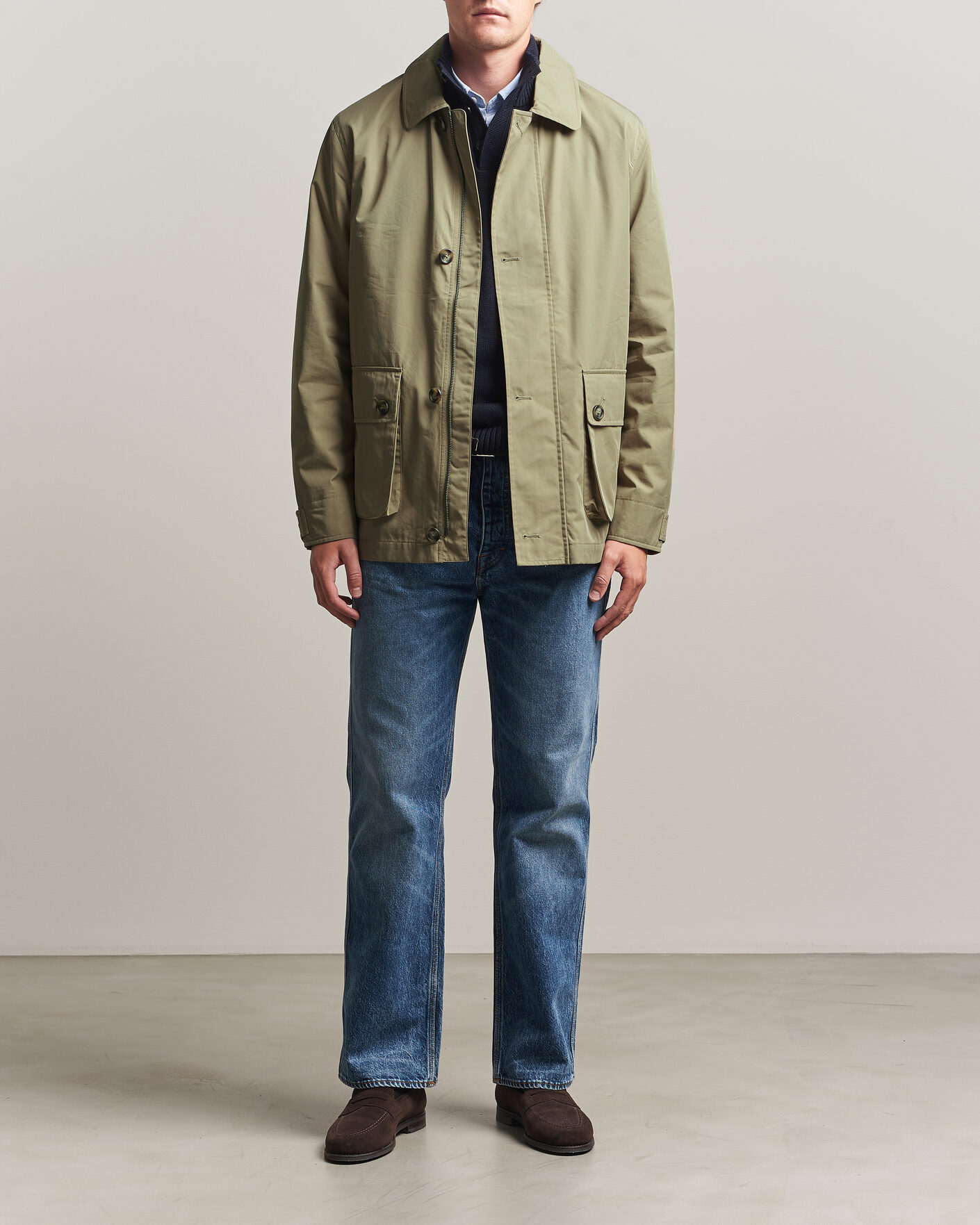 Mies | Takit | Gant | Cotton Barn Jacket Light Taupe