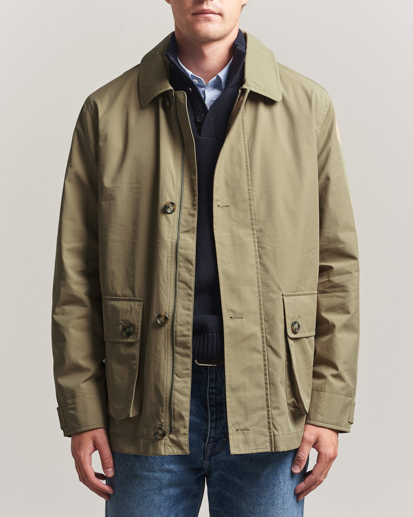 Mies | Takit | Gant | Cotton Barn Jacket Light Taupe