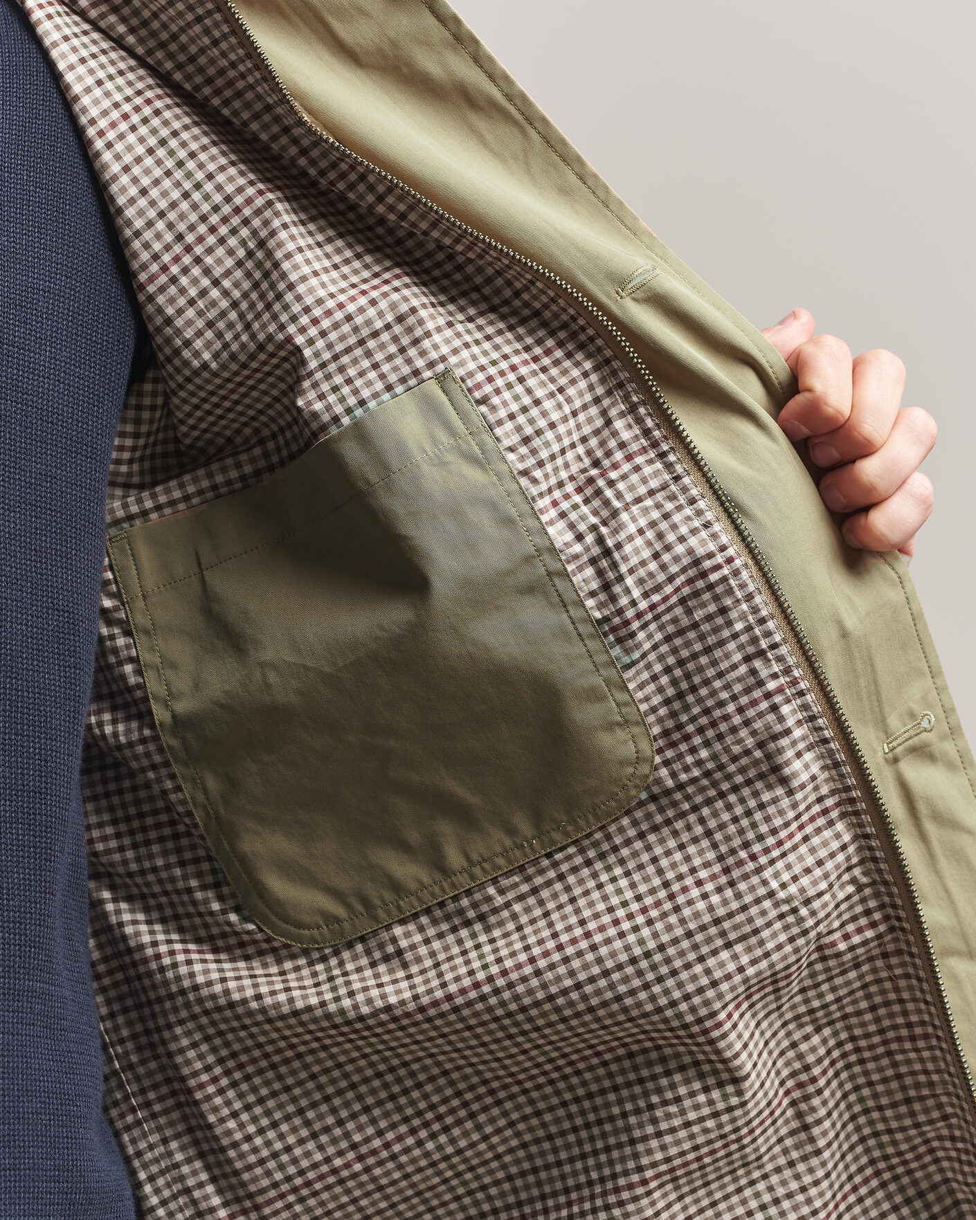 Mies | Takit | Gant | Cotton Barn Jacket Light Taupe