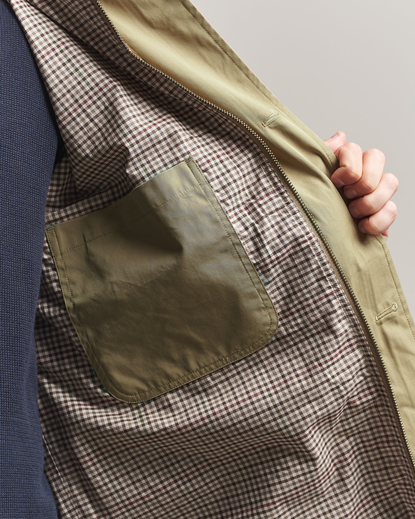 Mies | Takit | Gant | Cotton Barn Jacket Light Taupe
