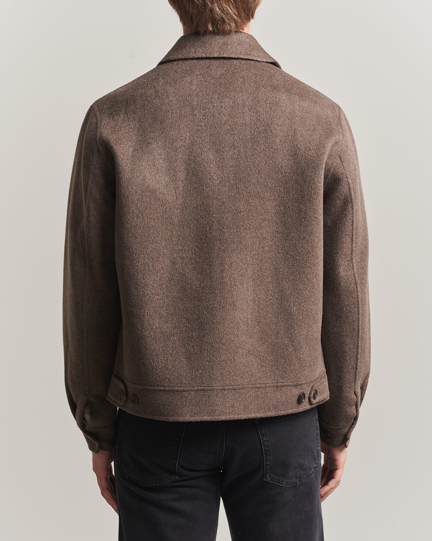 Mies | Takit | Gant | Handstitched Wool/Cashmere Jacket Shadow Brown