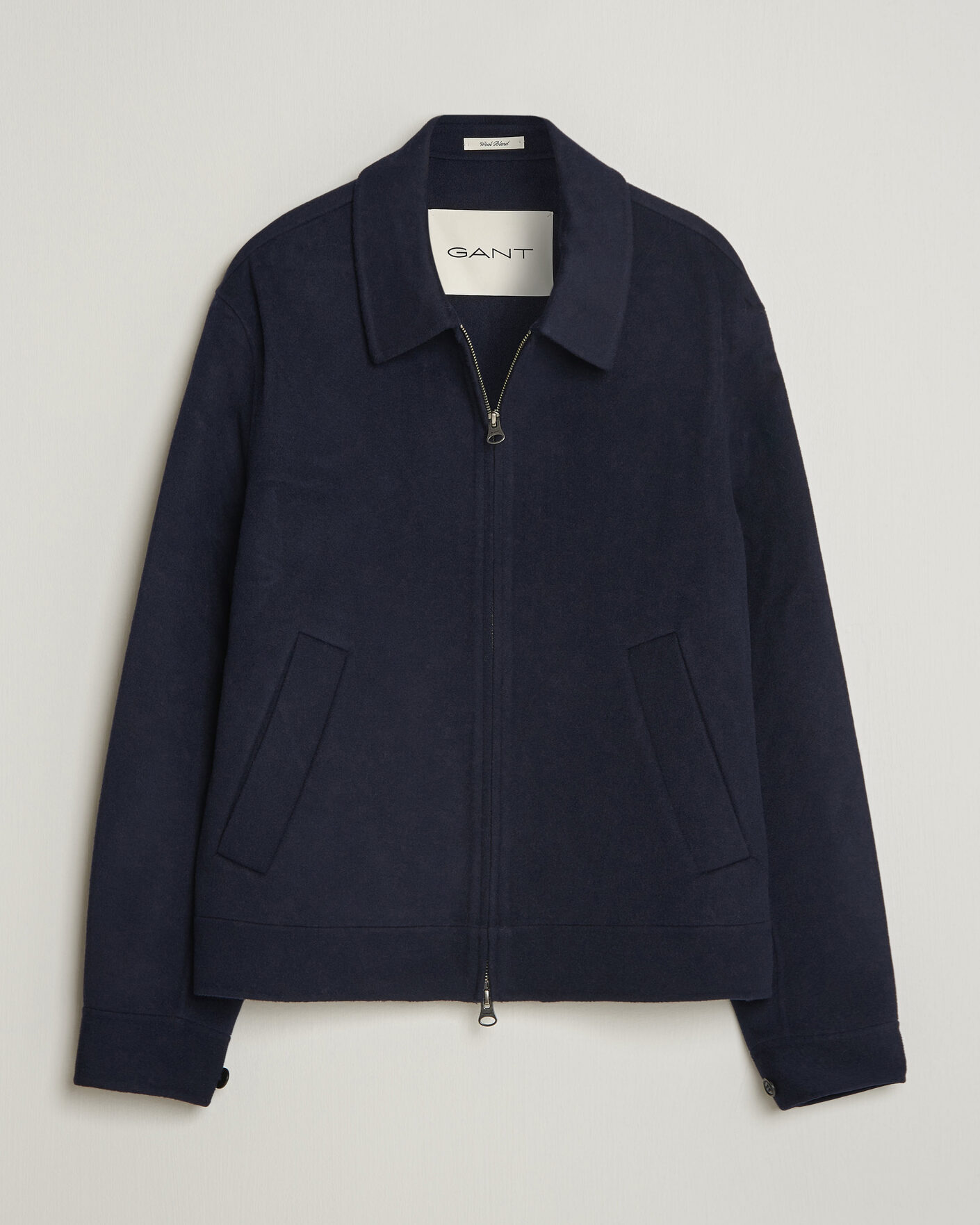 Mies | Takit | Gant | Handstitched Wool/Cashmere Jacket Evening Blue