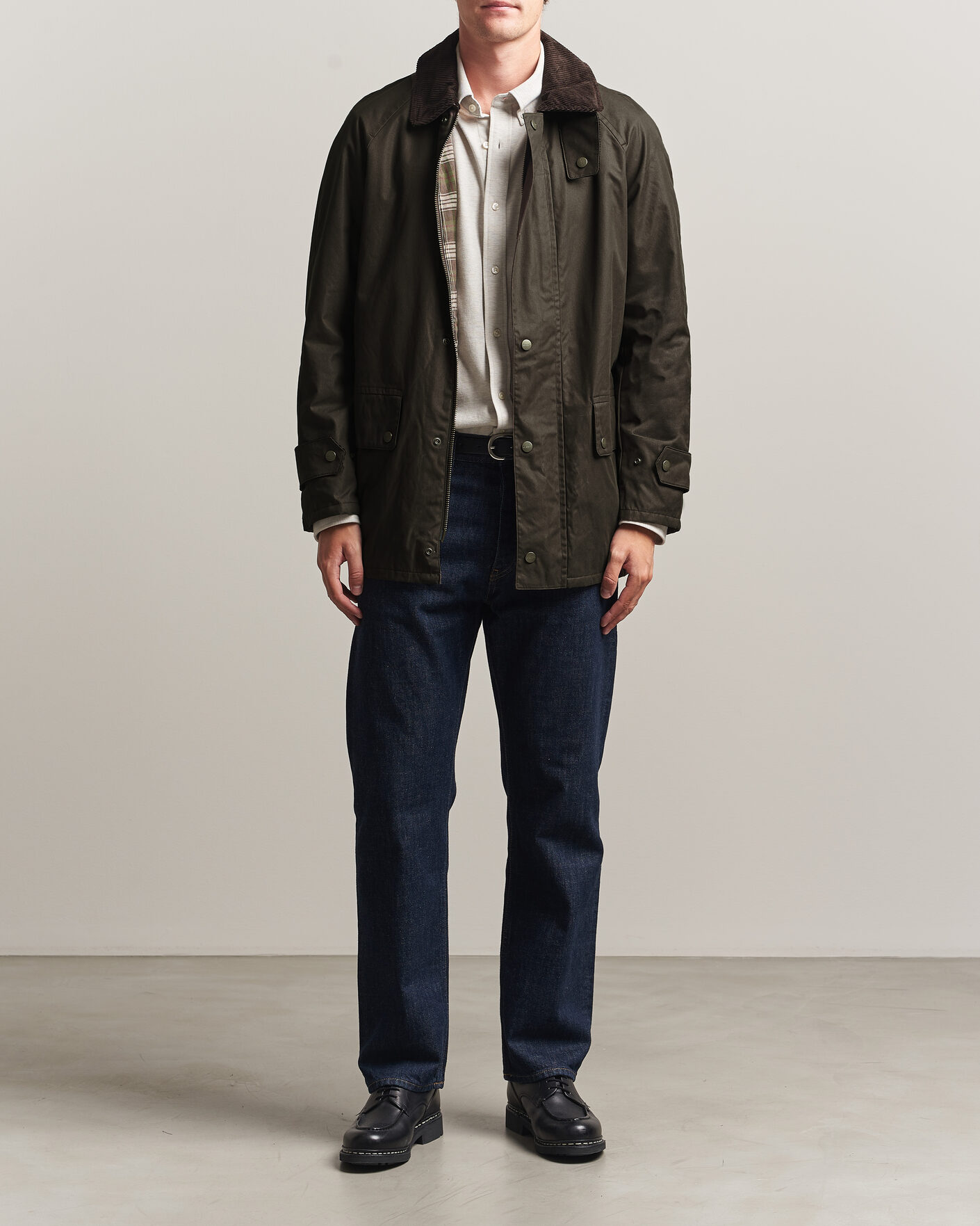 Mies | Takit | Gant | Waxed Barn Jacket Black Brown