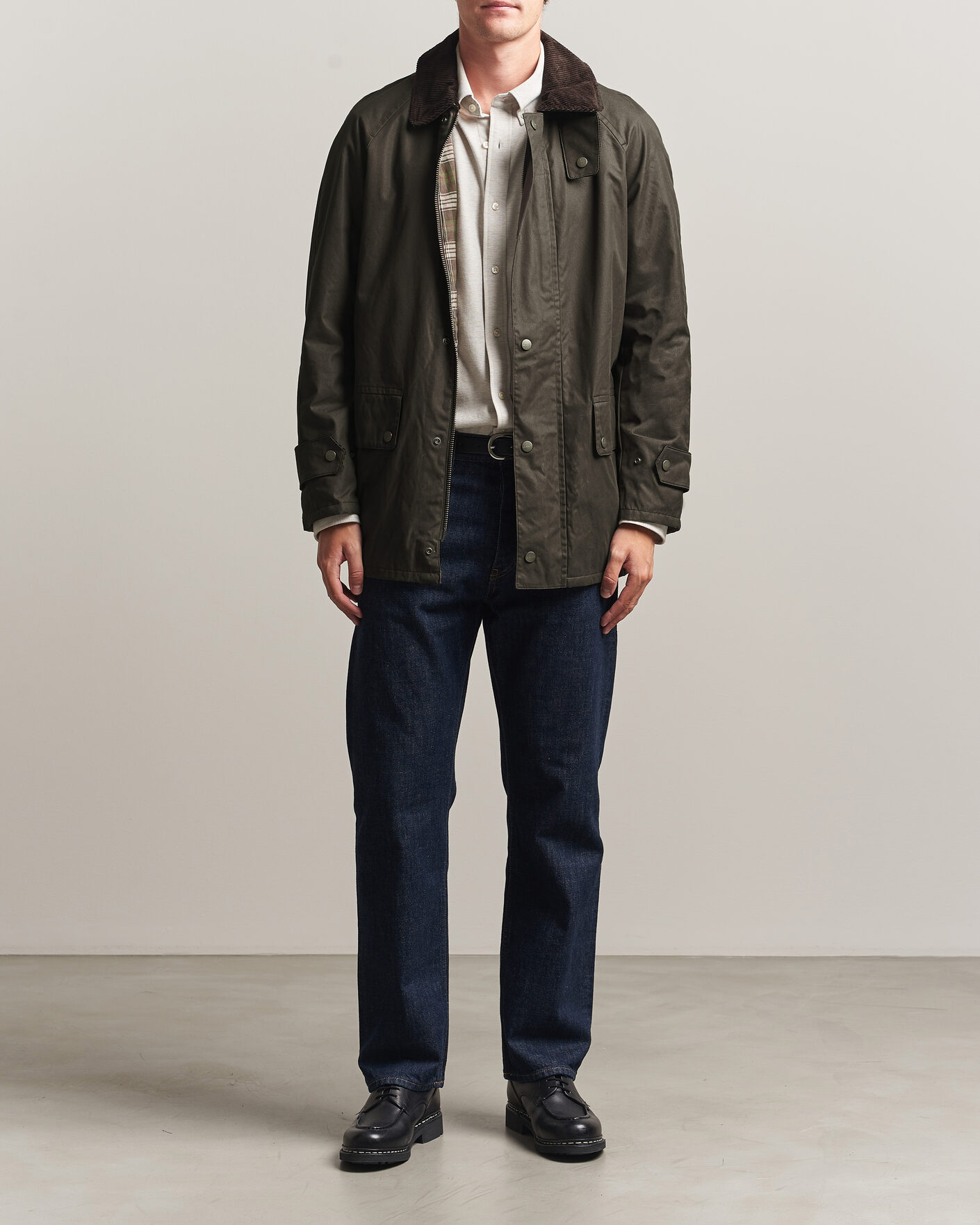 Mies | Takit | Gant | Waxed Barn Jacket Black Brown