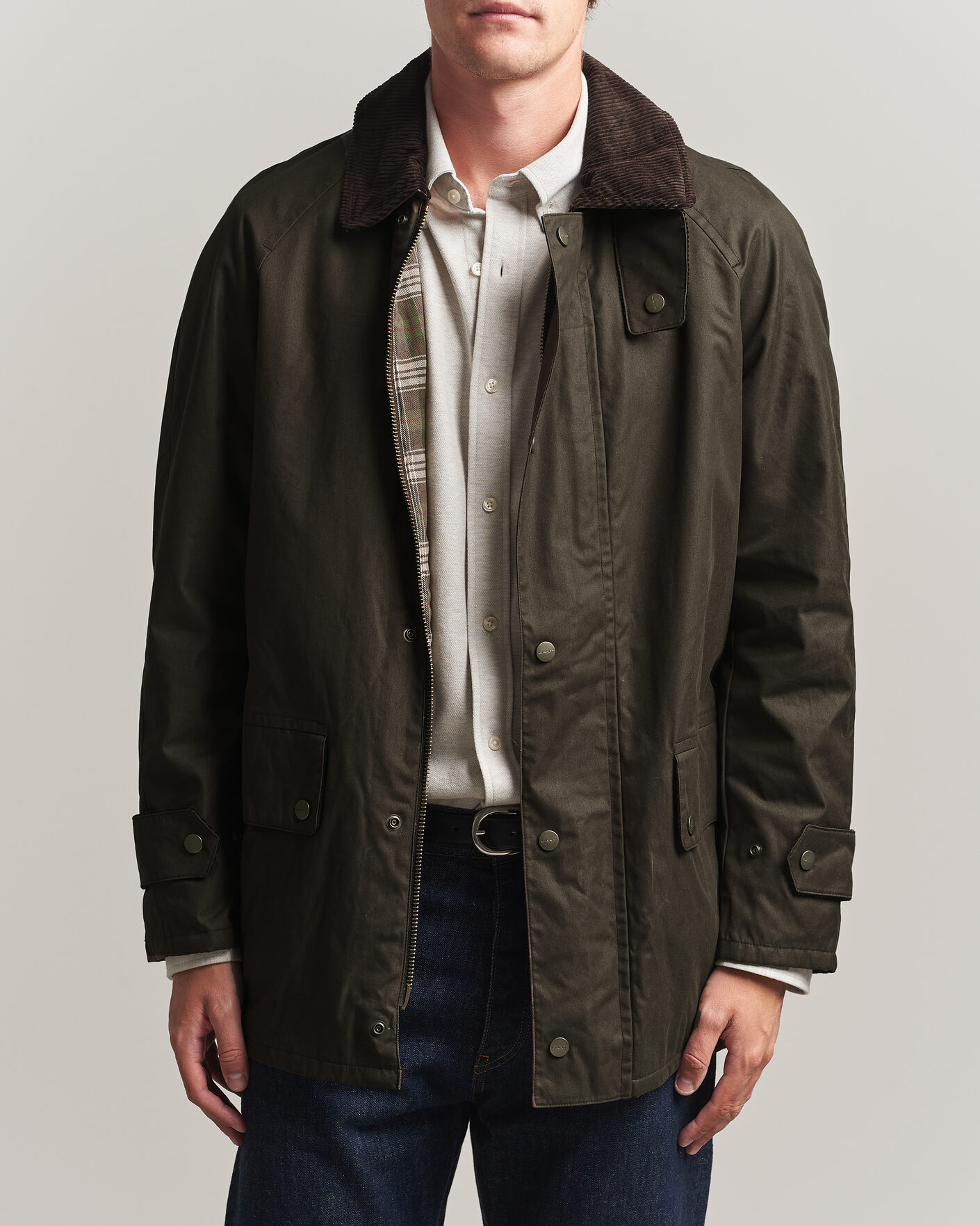 Mies | Takit | Gant | Waxed Barn Jacket Black Brown