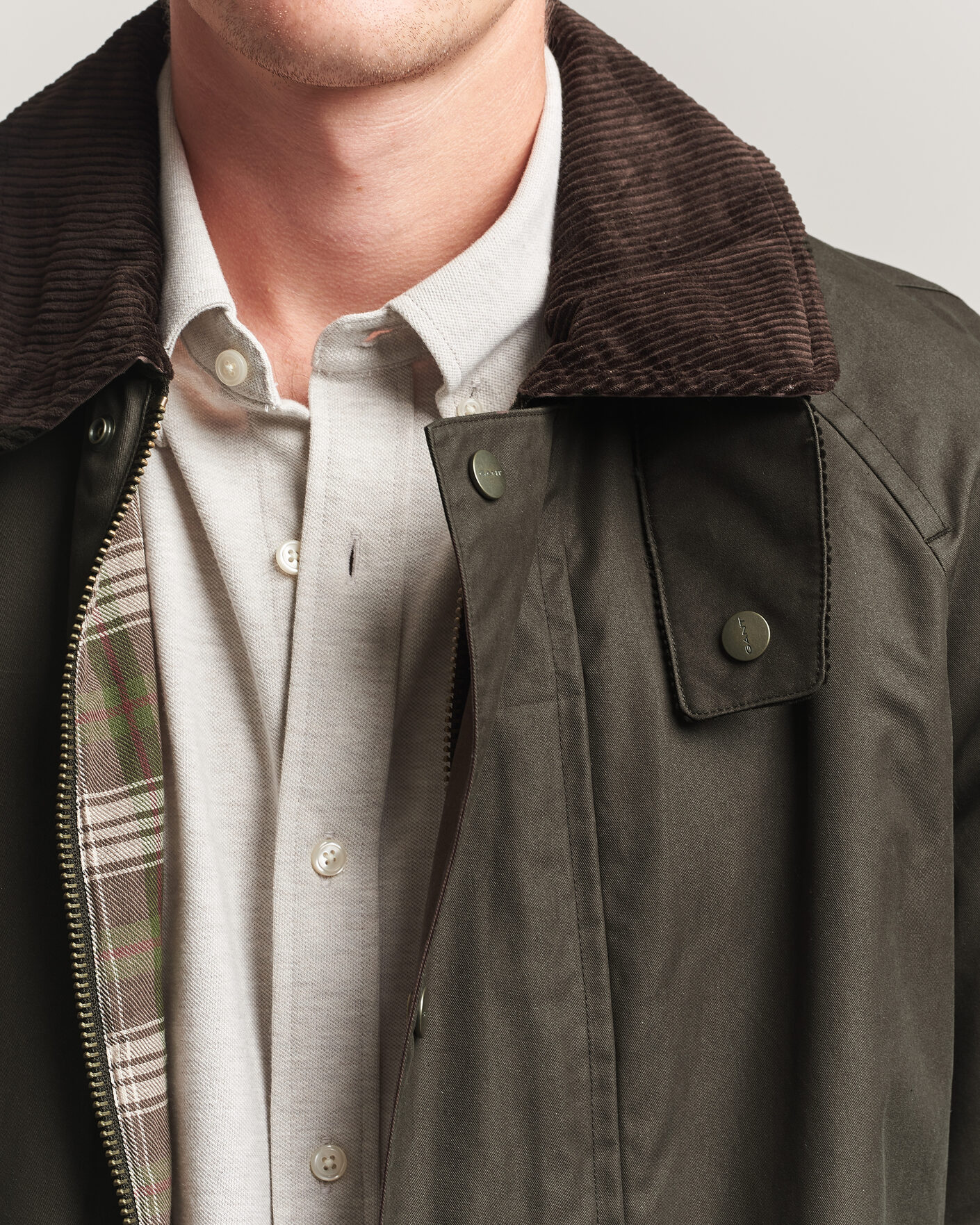 Mies | Takit | Gant | Waxed Barn Jacket Black Brown