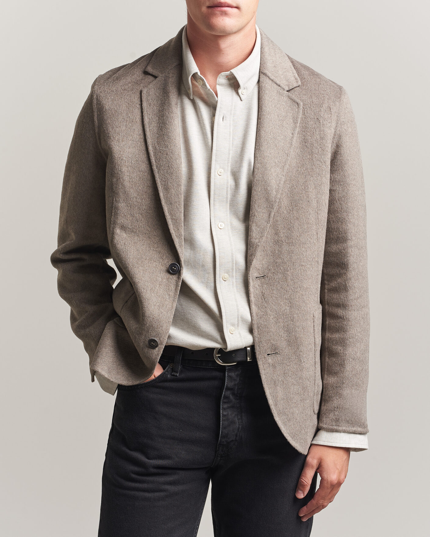 Mies | Pikkutakit | Gant | Handstitched Unlined Blazer Mist Taupe