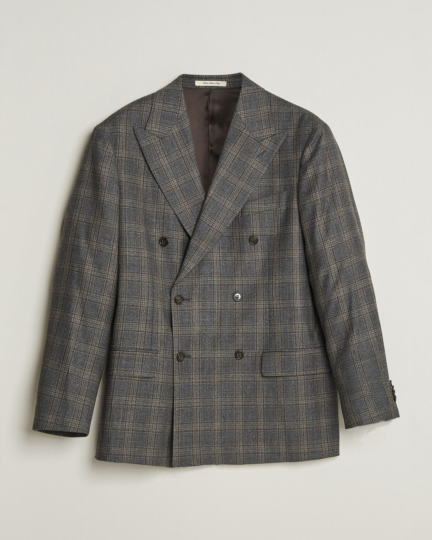 Mies | Pikkutakit | Gant | Wool Glencheck Double Breasted Blazer Ceramic Grey