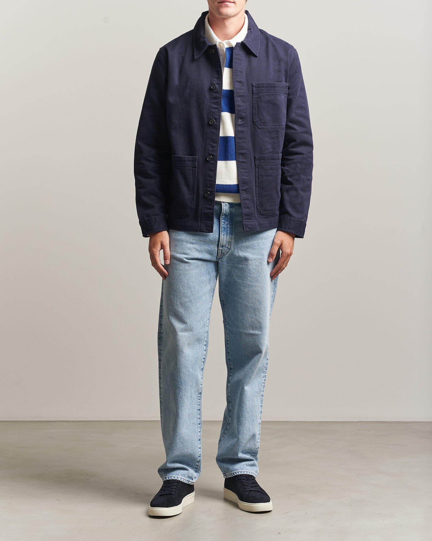 Mies | Kauluspaidat | Gant | Regular Fit Brushed Twill Overshirt Evening Blue