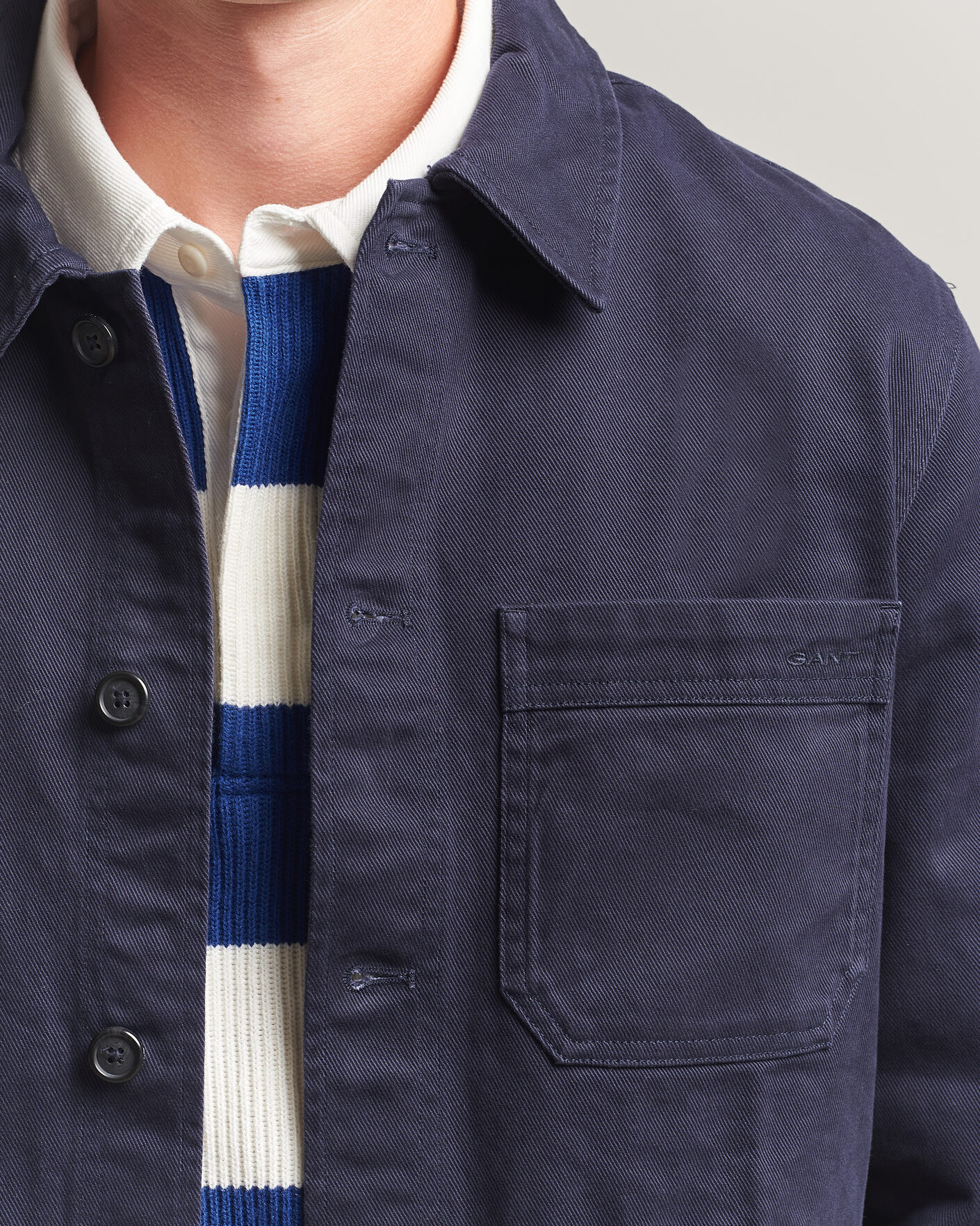 Mies | Kauluspaidat | Gant | Regular Fit Brushed Twill Overshirt Evening Blue