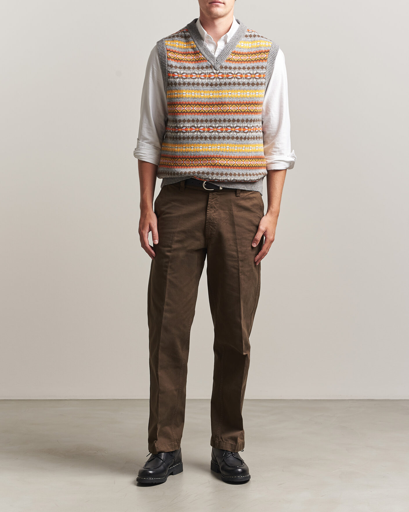 Mies | Puserot | Gant | Wool Knitted Fairisle Vest Multi