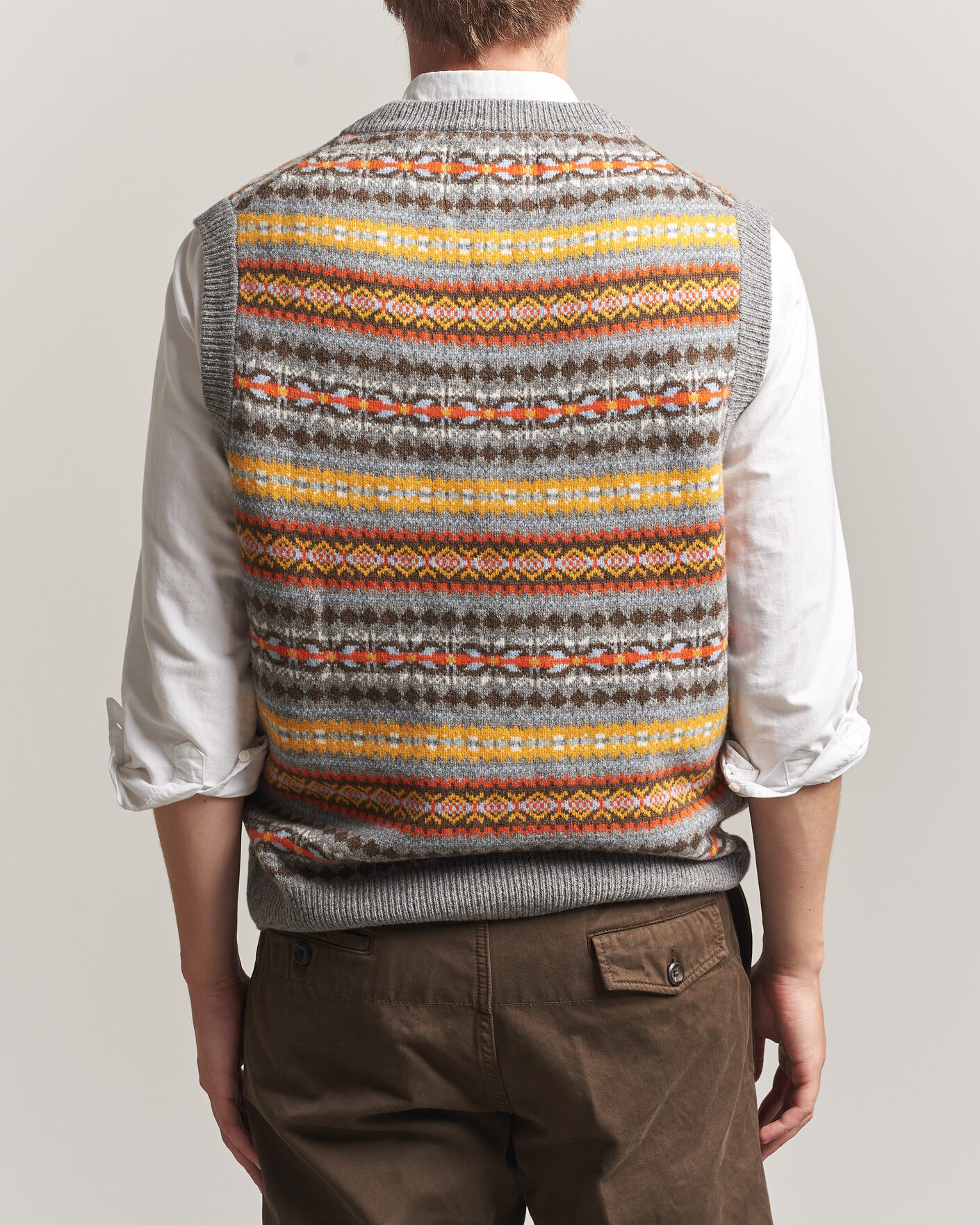 Mies | Puserot | Gant | Wool Knitted Fairisle Vest Multi