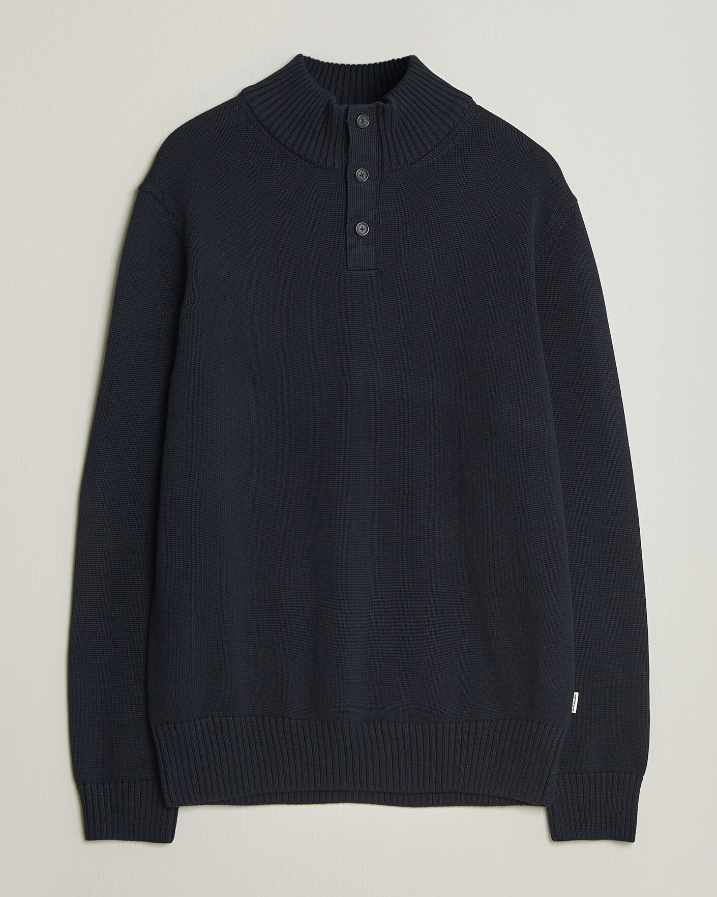 Mies | Puserot | Gant | Supima Cotton Half Buttoned Neck Evening Blue