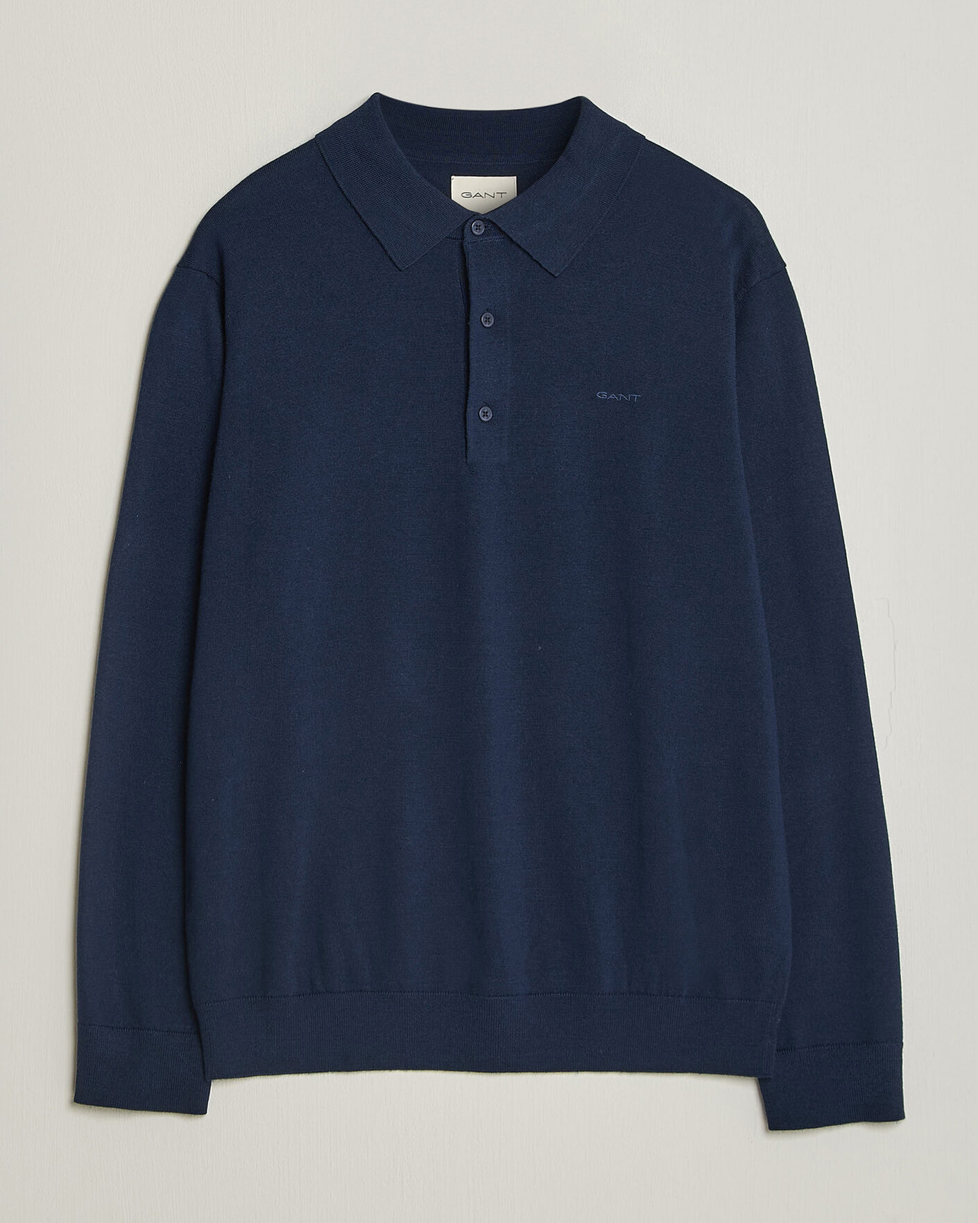 Mies | Puserot | Gant | Extrafine Merino Knitted Polo Marine