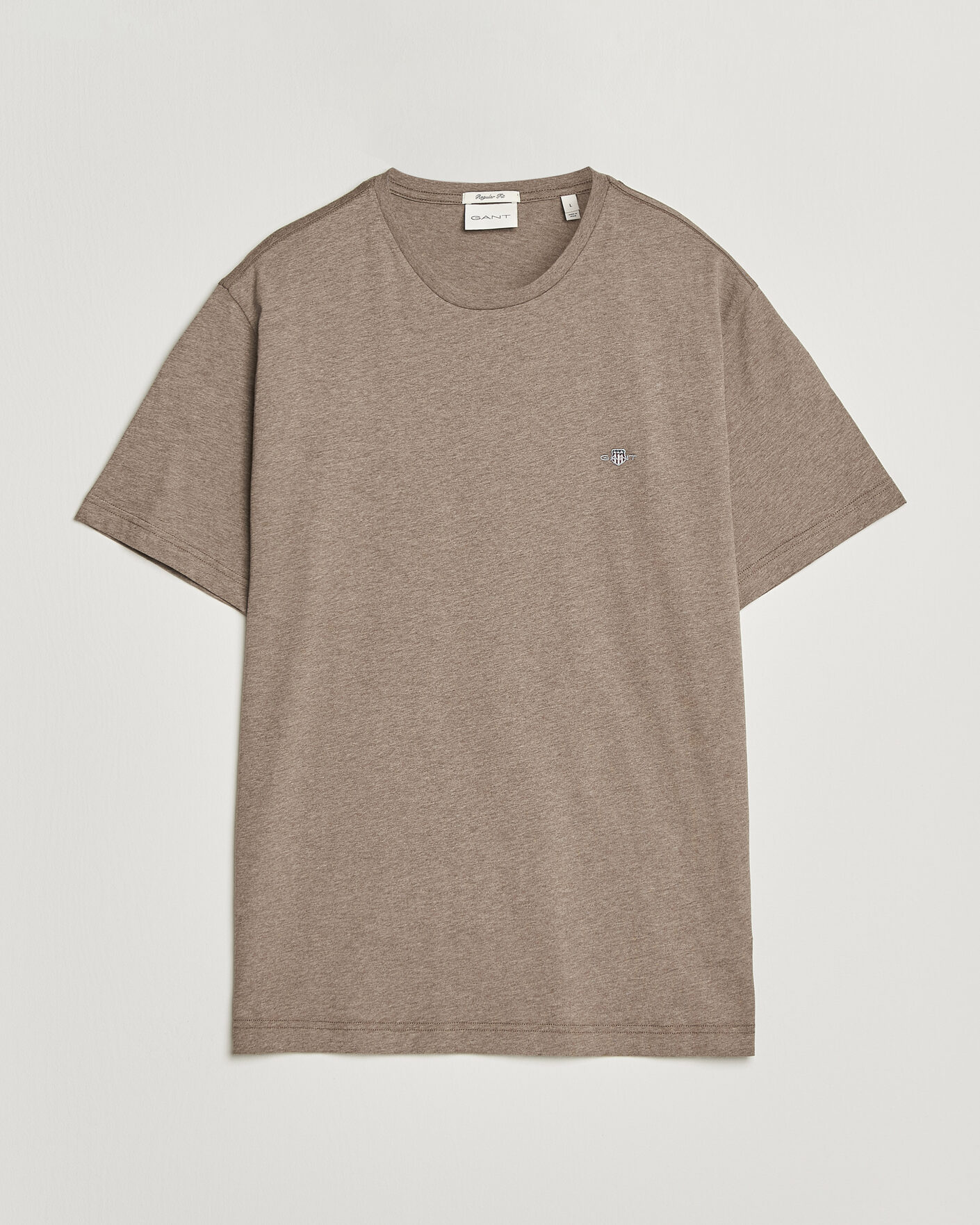 Mies | T-paidat | Gant | The Original T-Shirt Dark Hazelnut Melange