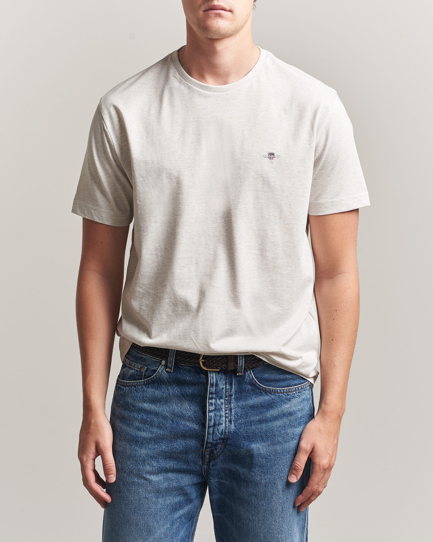 Mies | T-paidat | Gant | The Original T-Shirt Glacier Melange