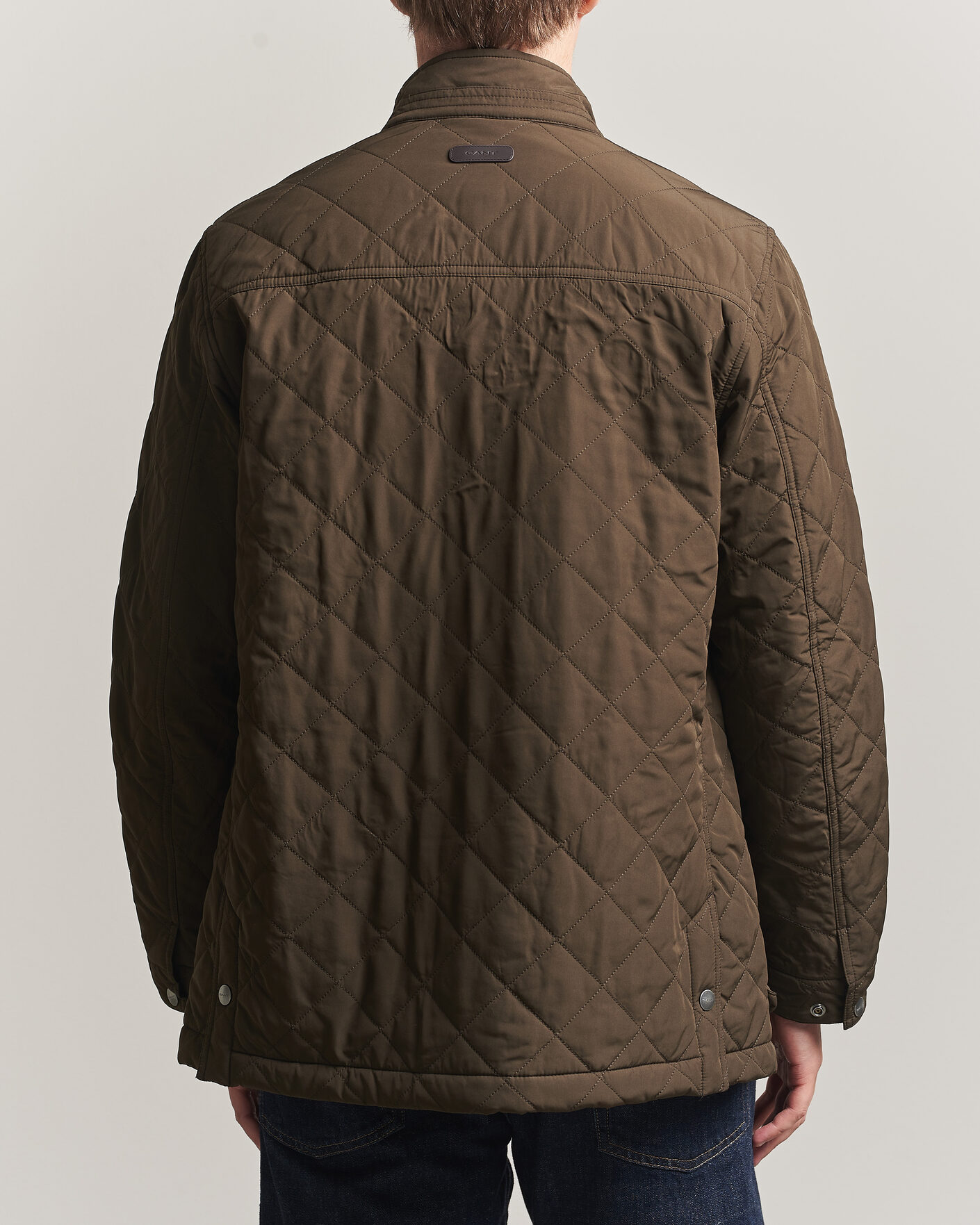 Mies | Takit | Gant | Classic Quilted Mid Jacket Black Brown