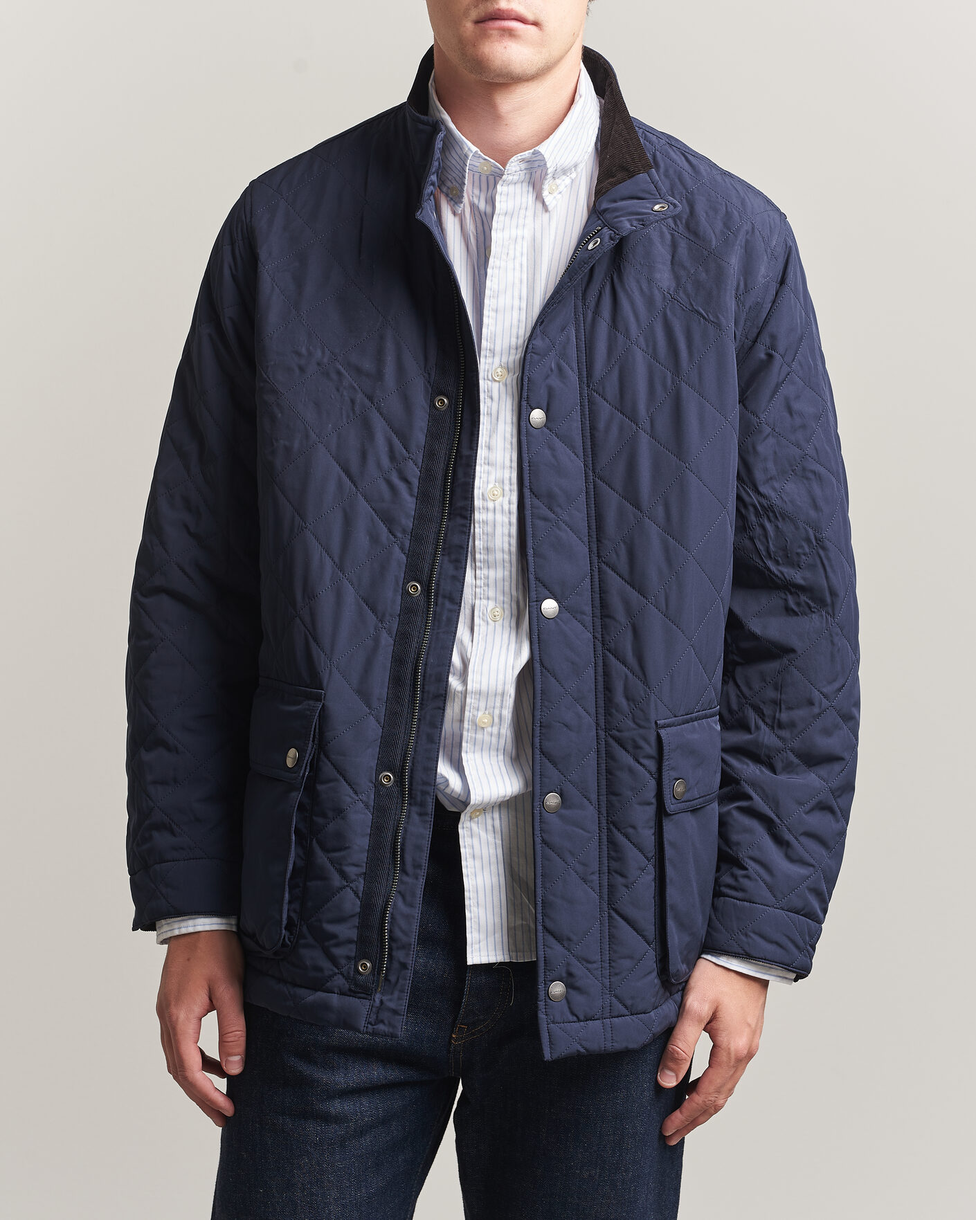 Mies | Takit | Gant | Classic Quilted Mid Jacket Evening Blue