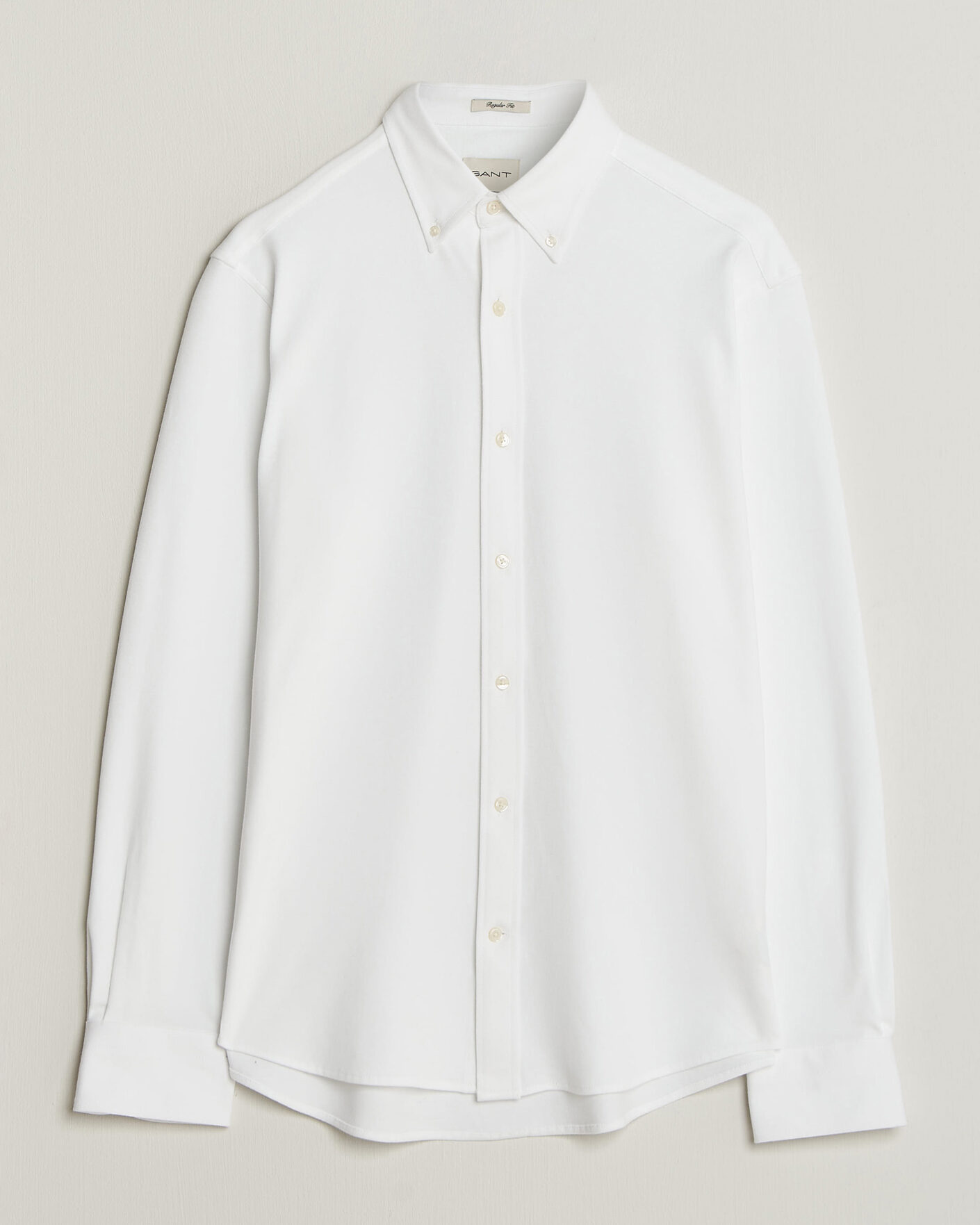 Mies | Kauluspaidat | Gant | Regular Fit Jersey Pique Shirt White