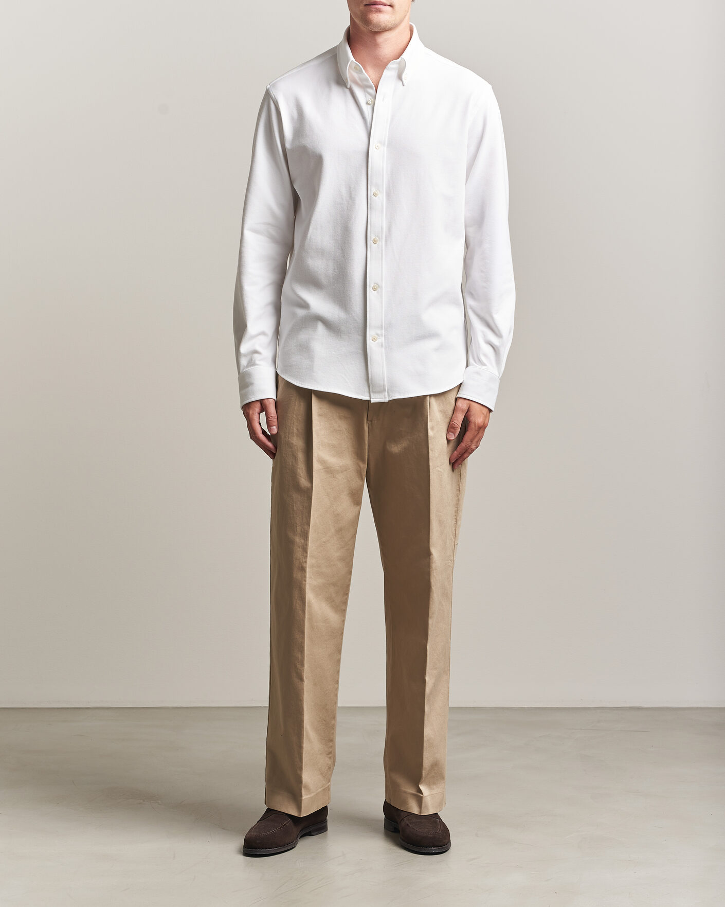 Mies | Kauluspaidat | Gant | Regular Fit Jersey Pique Shirt White