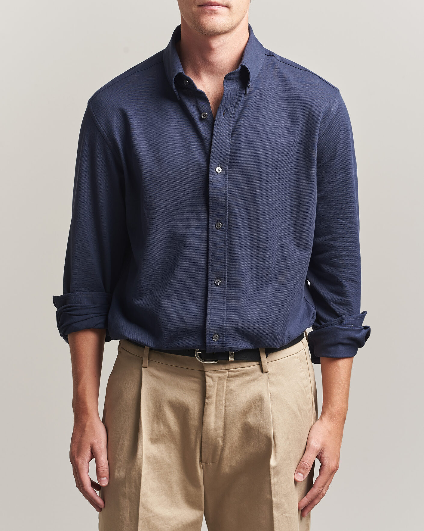 Mies | Kauluspaidat | Gant | Regular Fit Jersey Pique Shirt Marine