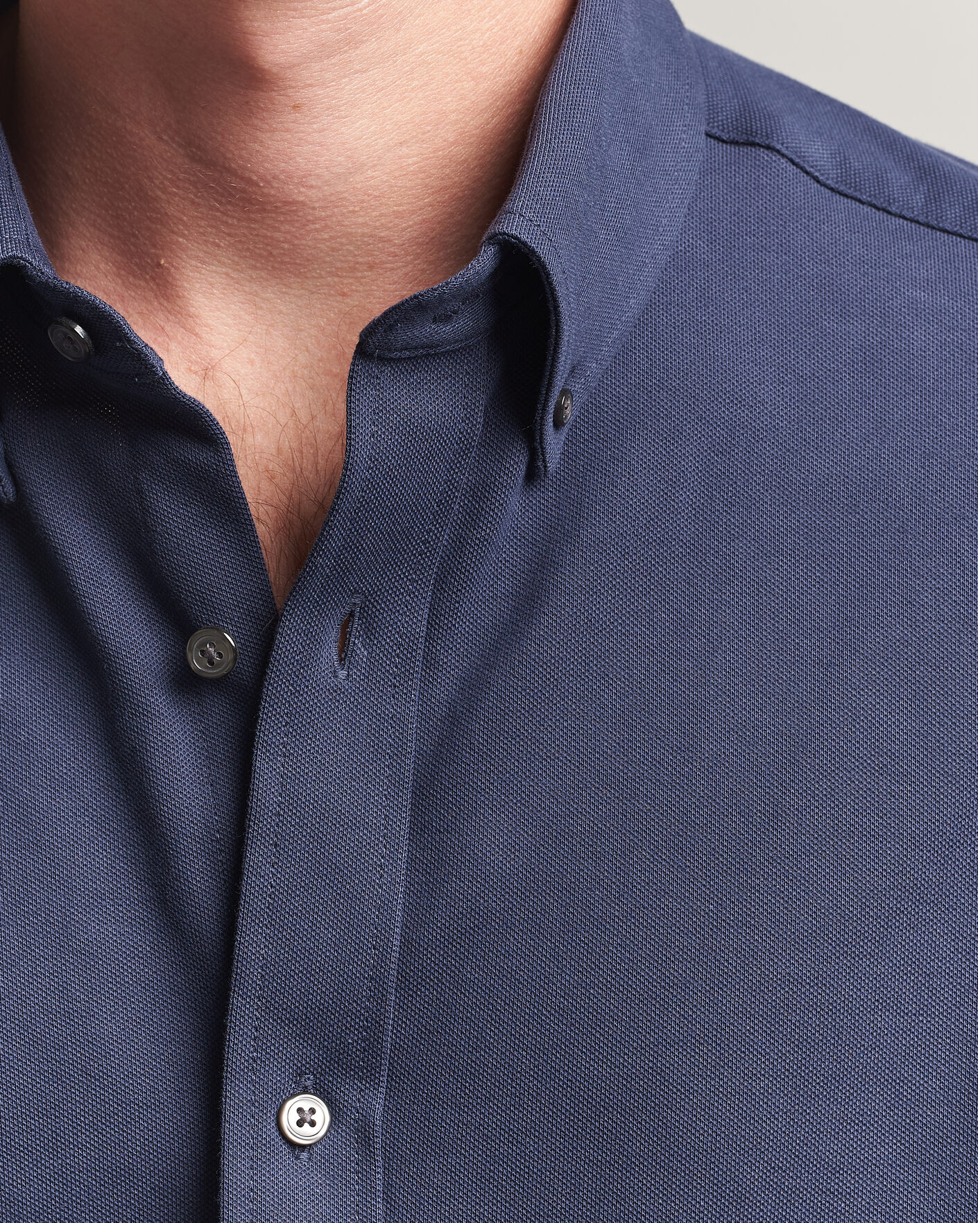 Mies | Kauluspaidat | Gant | Regular Fit Jersey Pique Shirt Marine