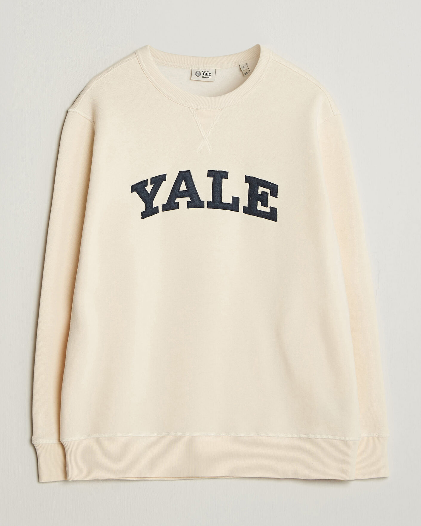 Mies | Puserot | Gant | YALE Crew Neck Sweatshirt Cream