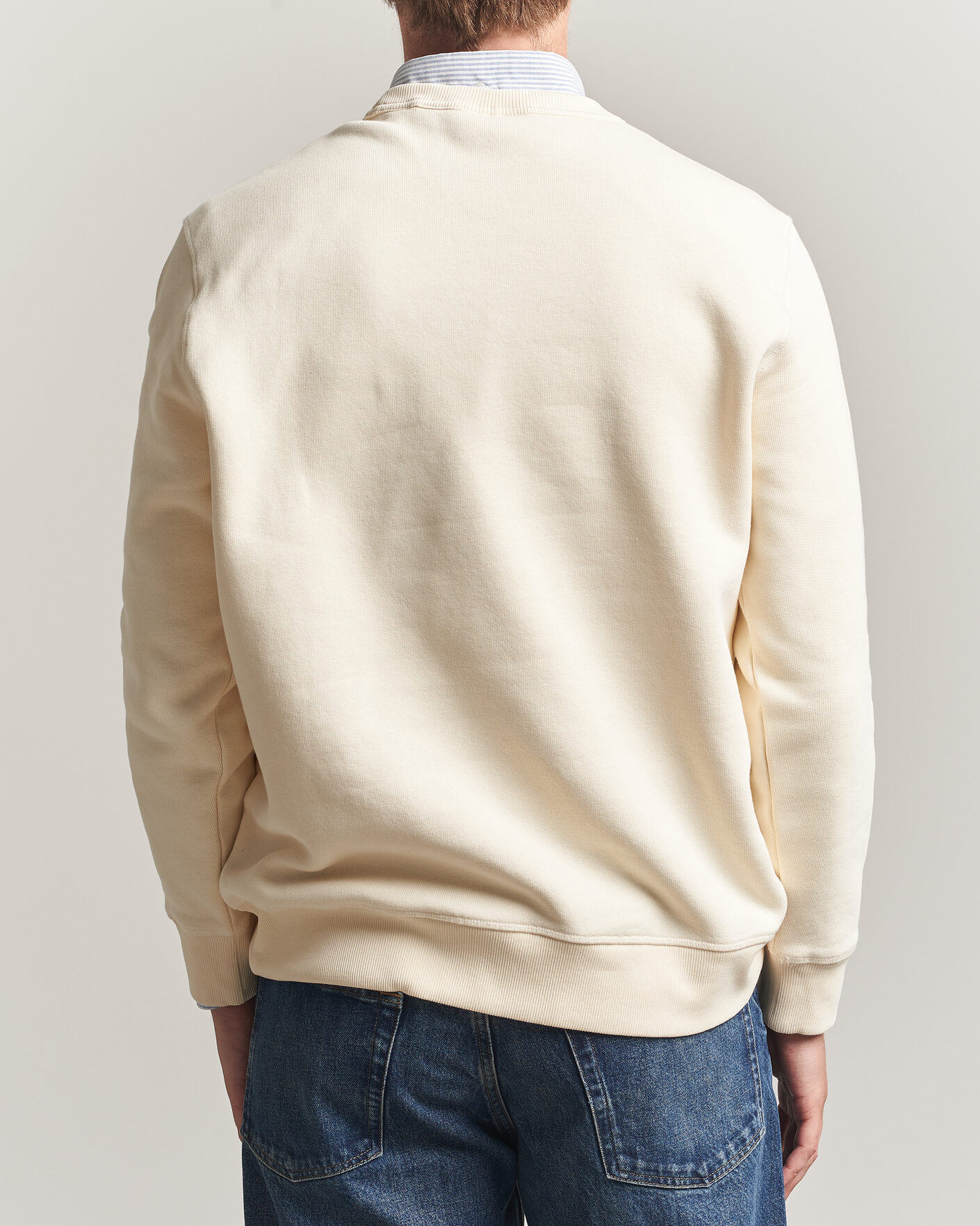 Mies | Puserot | Gant | YALE Crew Neck Sweatshirt Cream