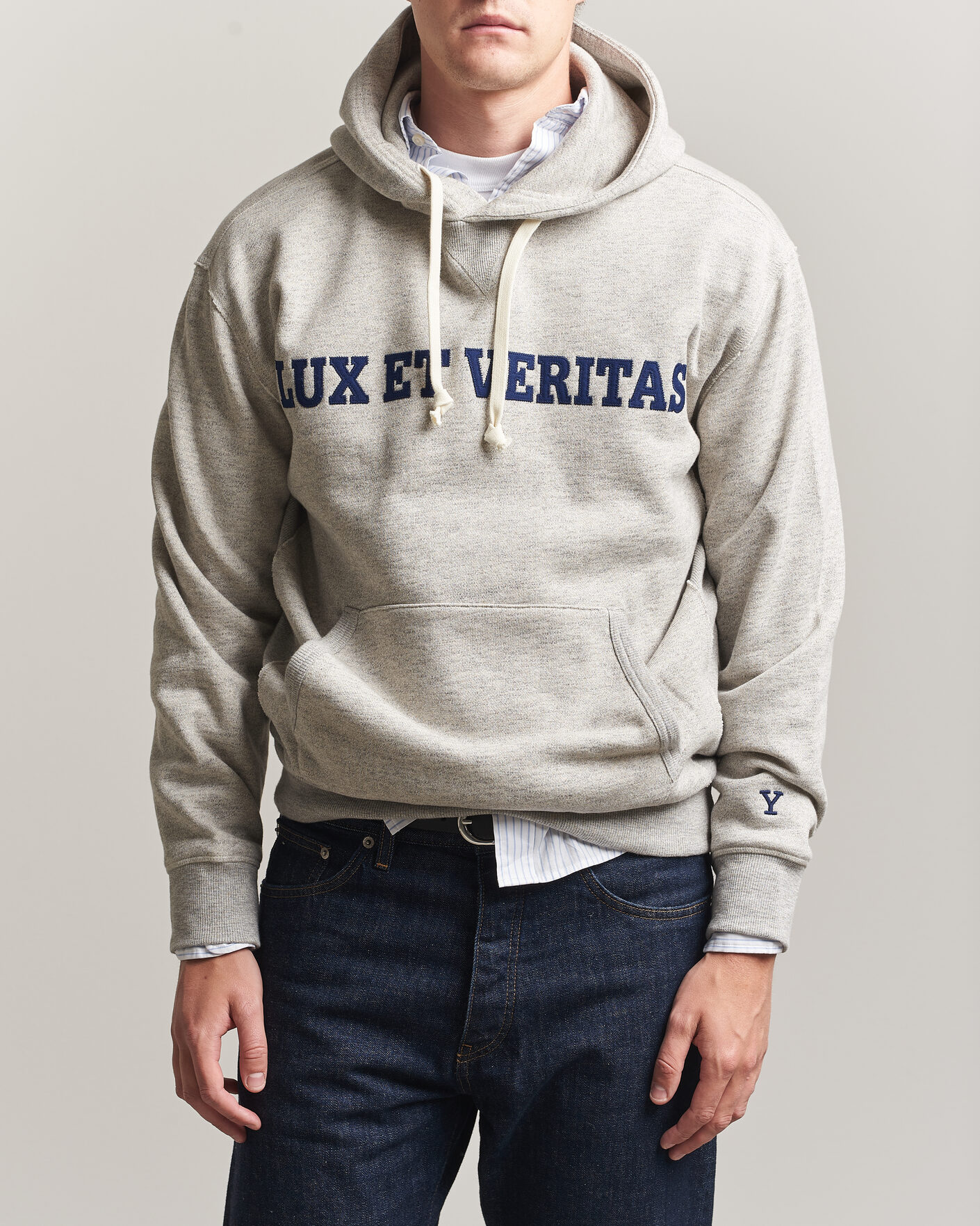 Mies | Puserot | Gant | YALE Hoodie Grey Melange
