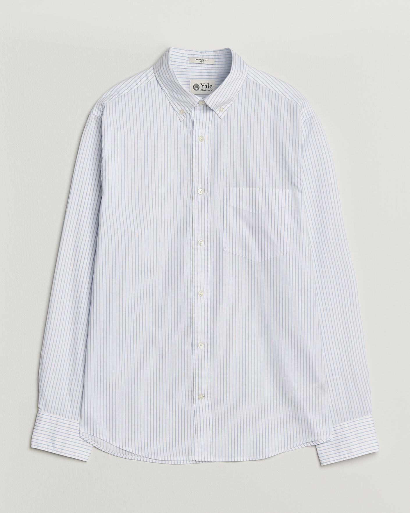 Mies | Kauluspaidat | Gant | YALE Regular Fit Striped Oxford Shirt Light Blue