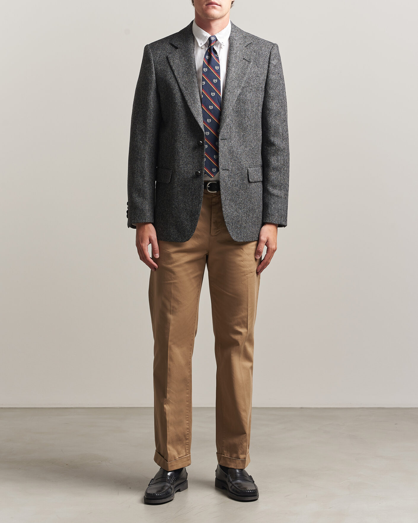 Mies | Pikkutakit | Gant | YALE Tweed Blazer Black Grey