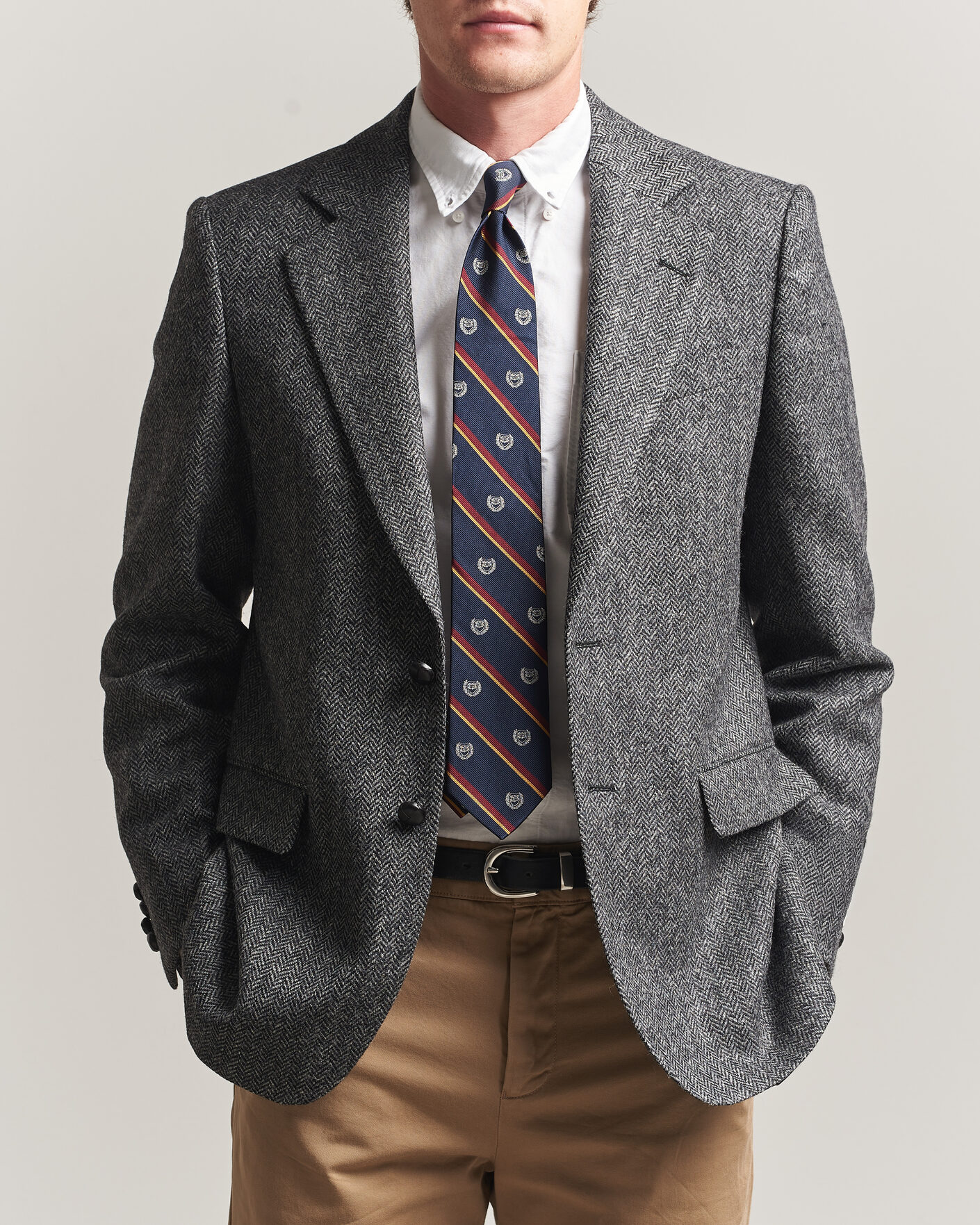 Mies | Pikkutakit | Gant | YALE Tweed Blazer Black Grey
