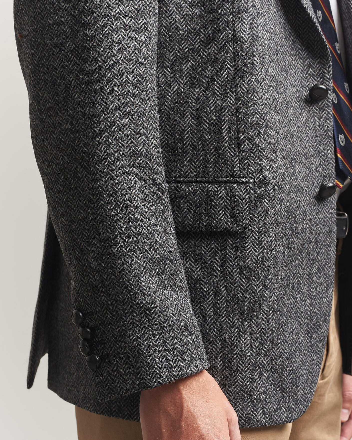 Mies | Pikkutakit | Gant | YALE Tweed Blazer Black Grey