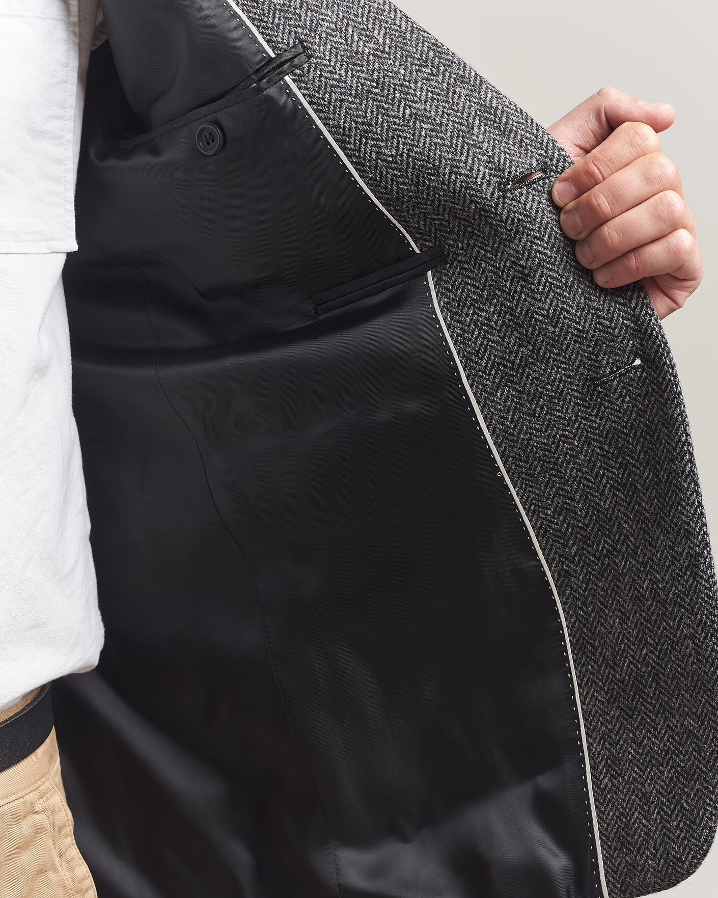 Mies | Pikkutakit | Gant | YALE Tweed Blazer Black Grey