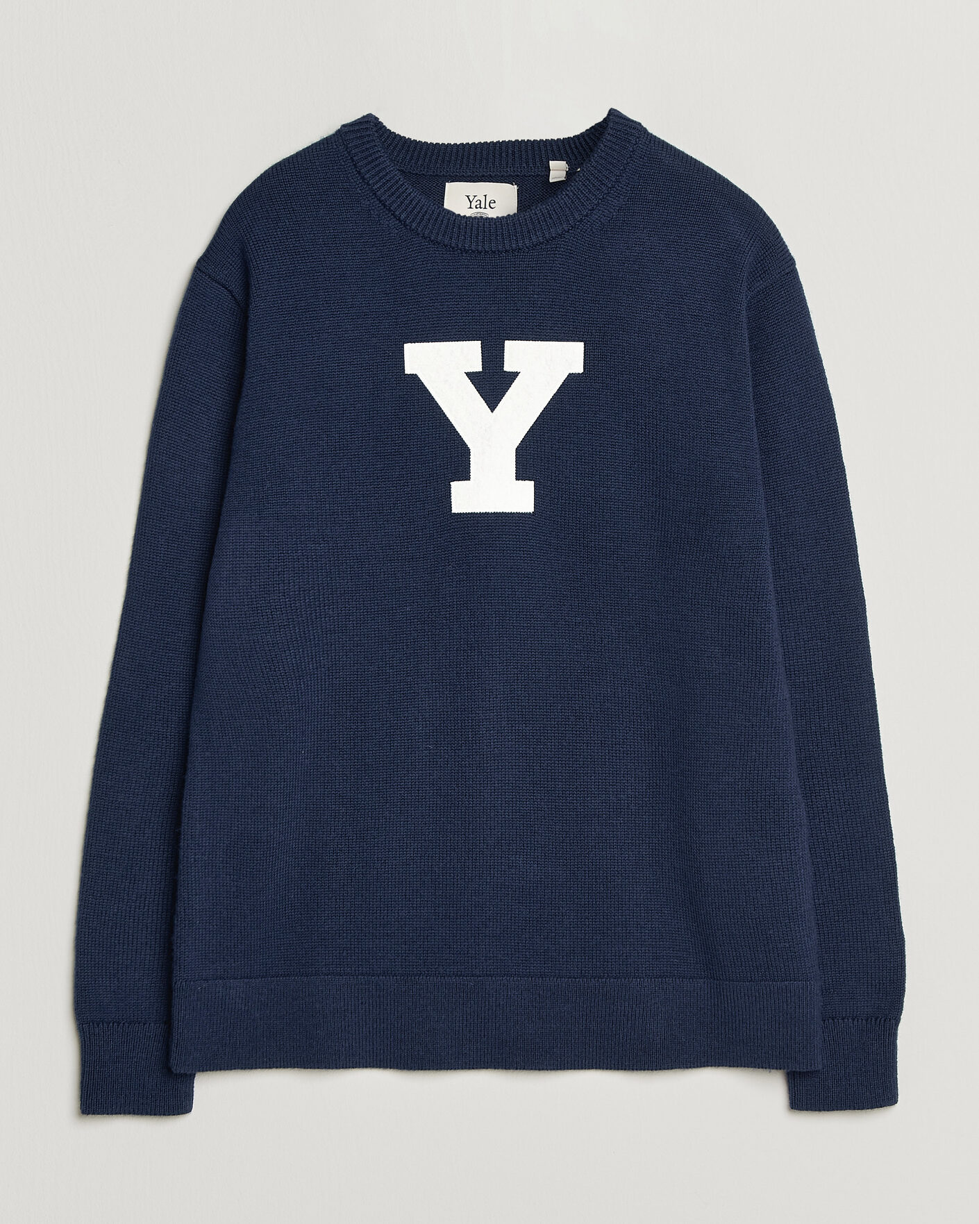 Mies | Puserot | Gant | YALE Merino Crew Neck Marine