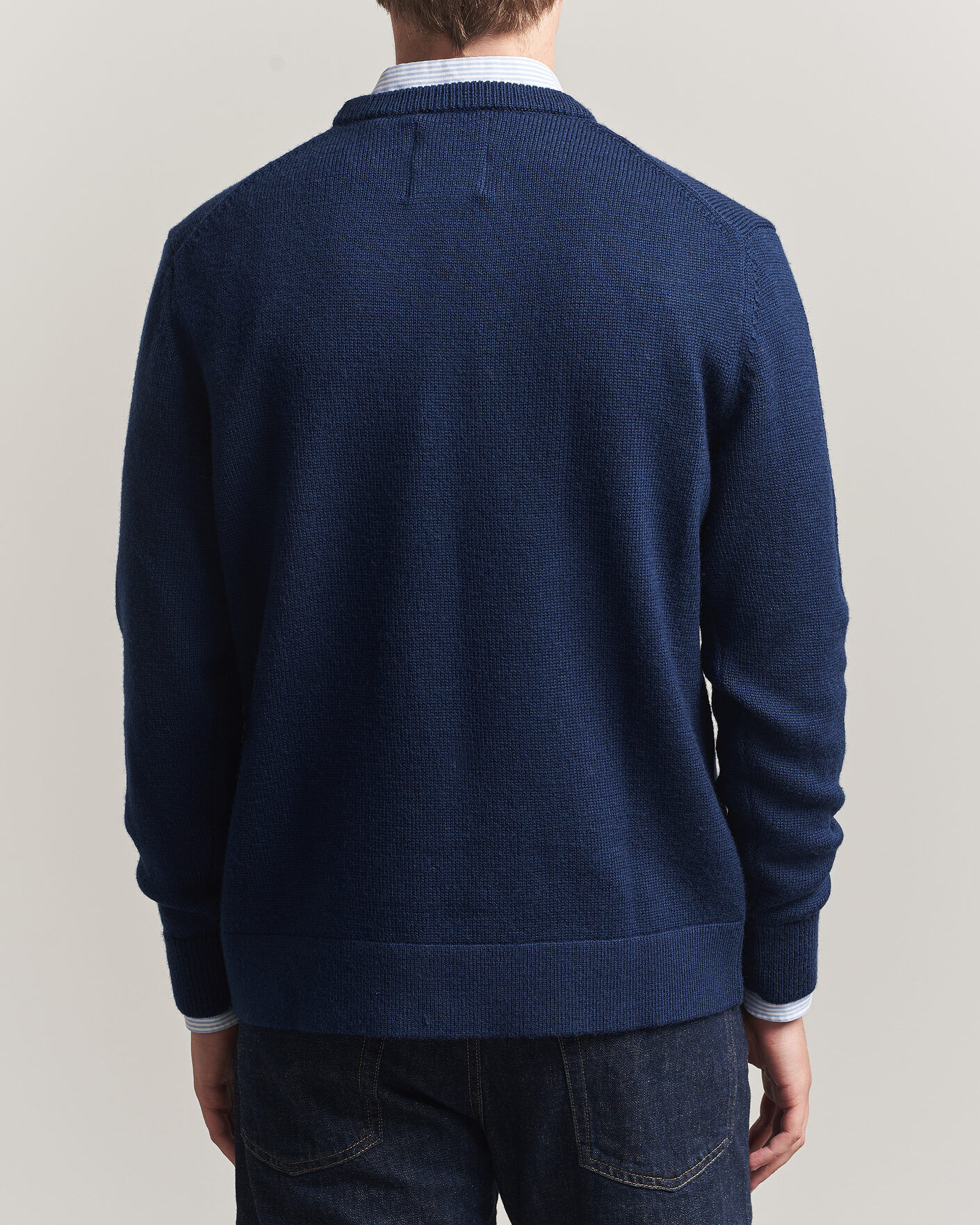 Mies | Puserot | Gant | YALE Merino Crew Neck Marine